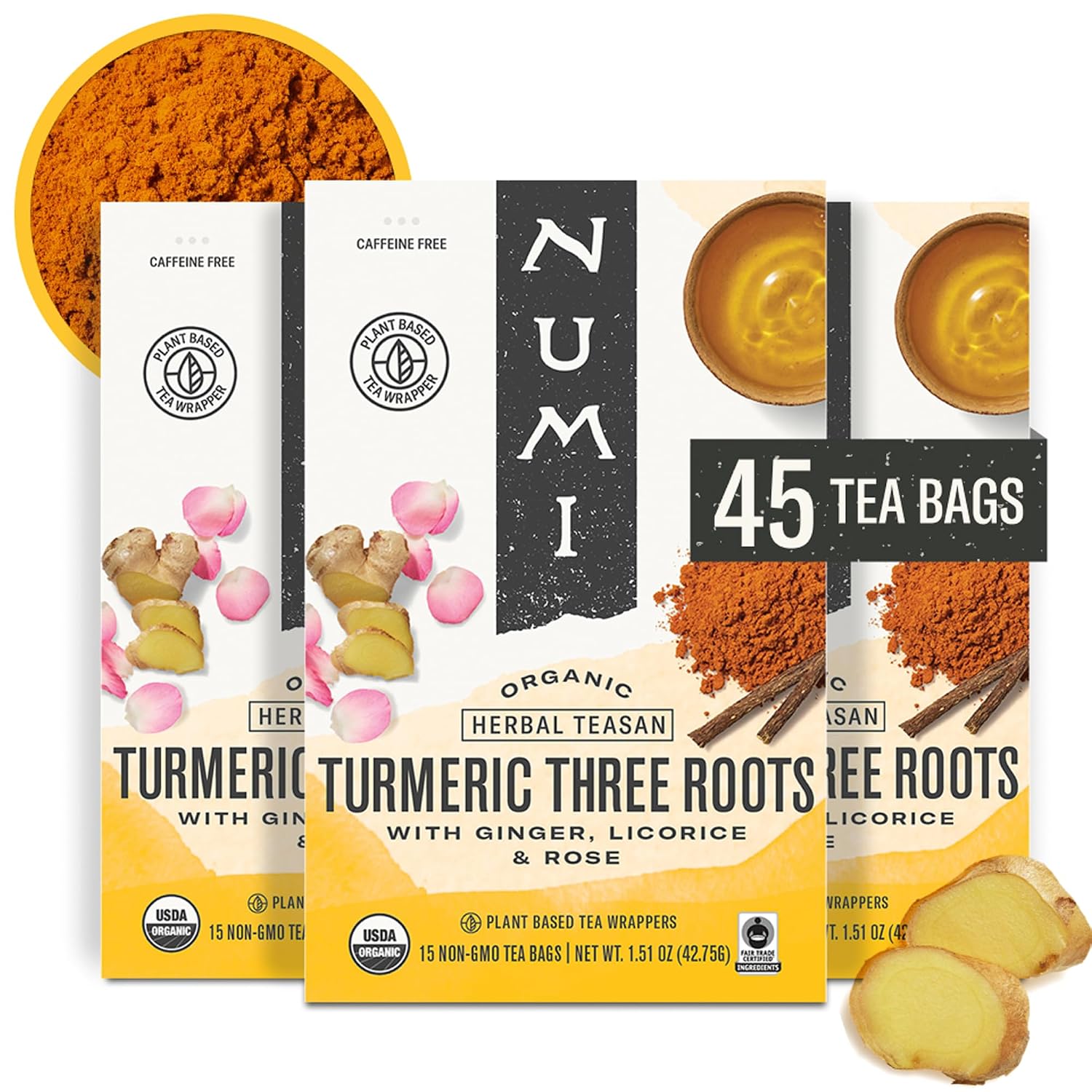 Numi Organic Gunpowder Green Tea – 54 Green Tea Bags – Bold, Smooth Flavor, Packed with Antioxidants, Naturally Energizing, Microplastic-Free Tea Bags