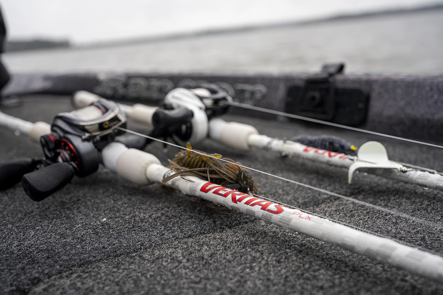 Abu Garcia Veritas Casting BFS Fishing Rod, Balanced and Lightweight Rod, Powerlux 100 Construction, Custom Ergonomic Reel Seat