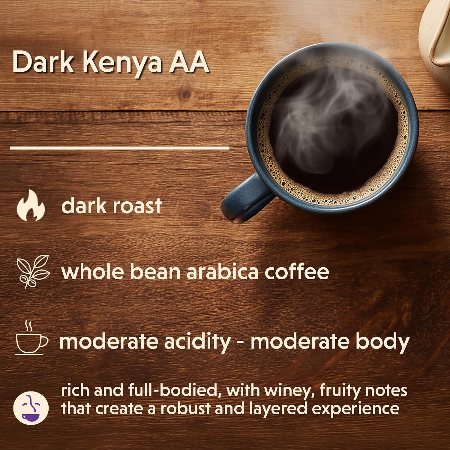 Coffee Bean Direct French Roast, Whole Bean, 5lb Bag | Dark Roast, Bold Blend