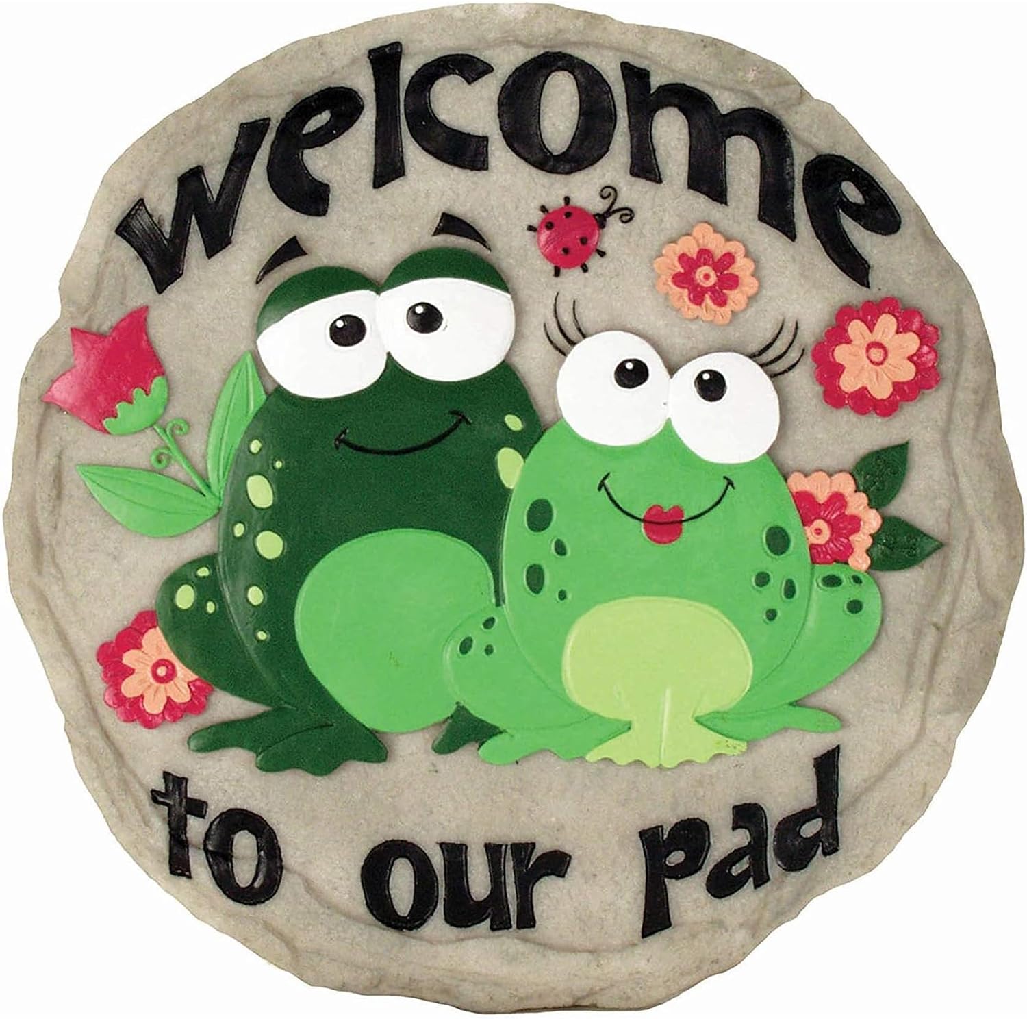 Spoontiques - Garden Décor - Nut House Stepping Stone - Decorative Stone for Garden