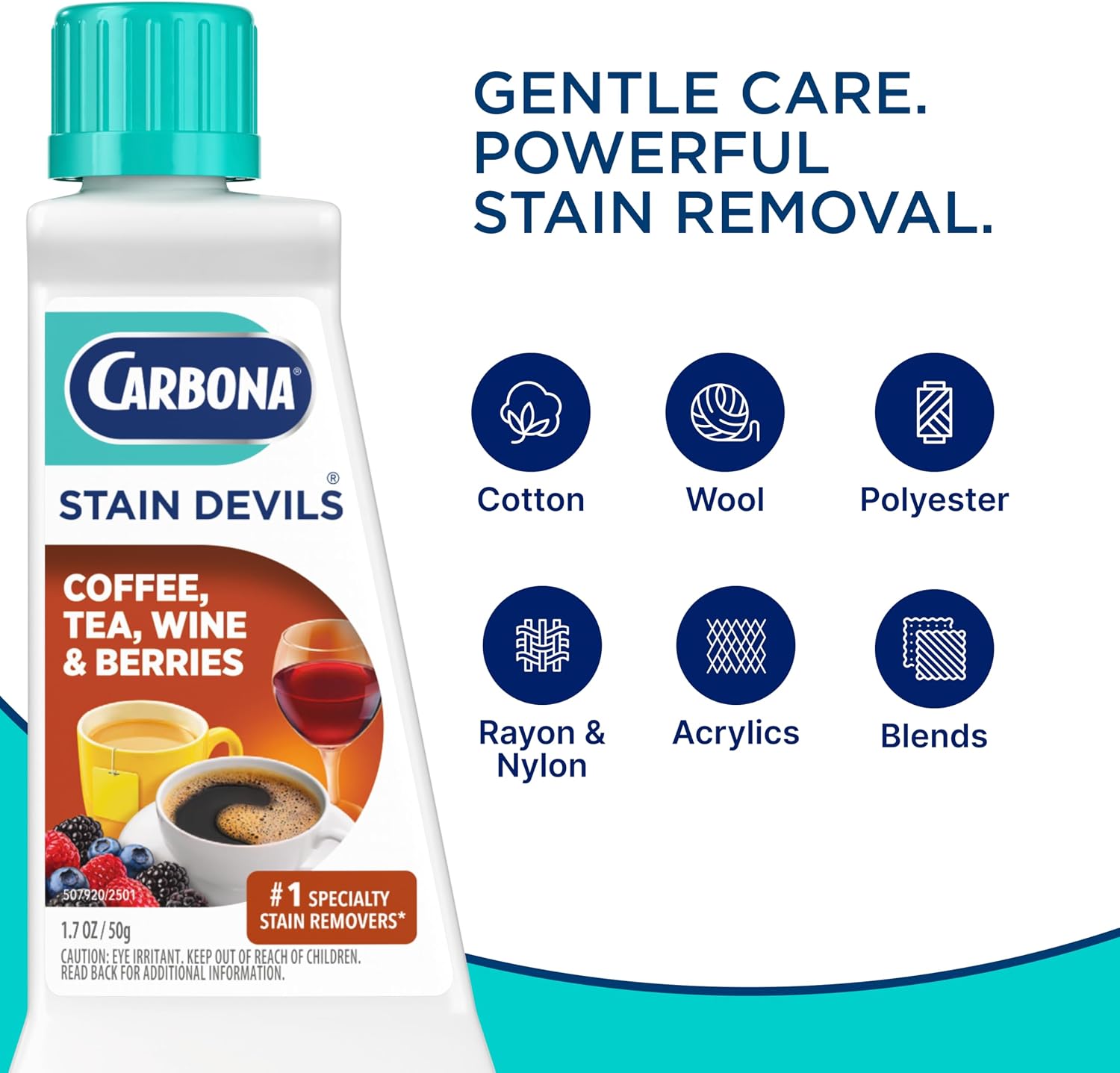 Carbona Liquid Stain Devil Food Clean Up Combo Set | Spot Stain Remover for Clothes