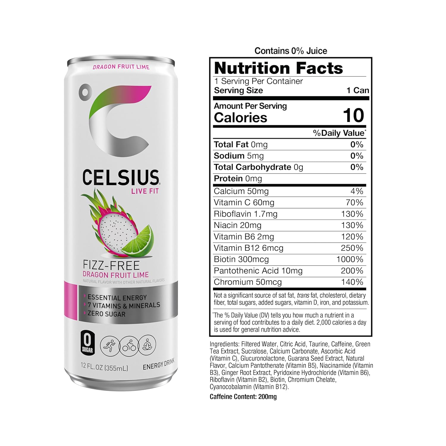 CELSIUS Sparkling Cola, Sugar Free Energy Drink, 12 Fl Oz (Pack of 12)