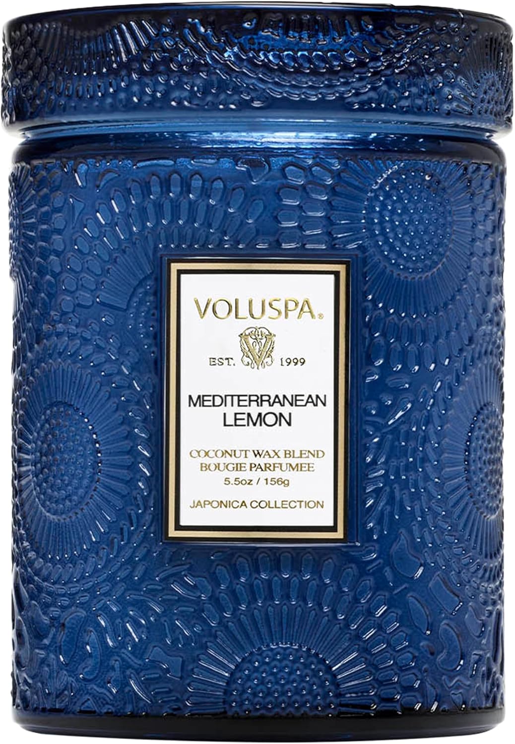 Voluspa Baltic Amber, Small Candle Jar, 5.5 oz, 50 Hour Burn Time, Coconut Wax for Clean Burning, Handcrafted in the USA