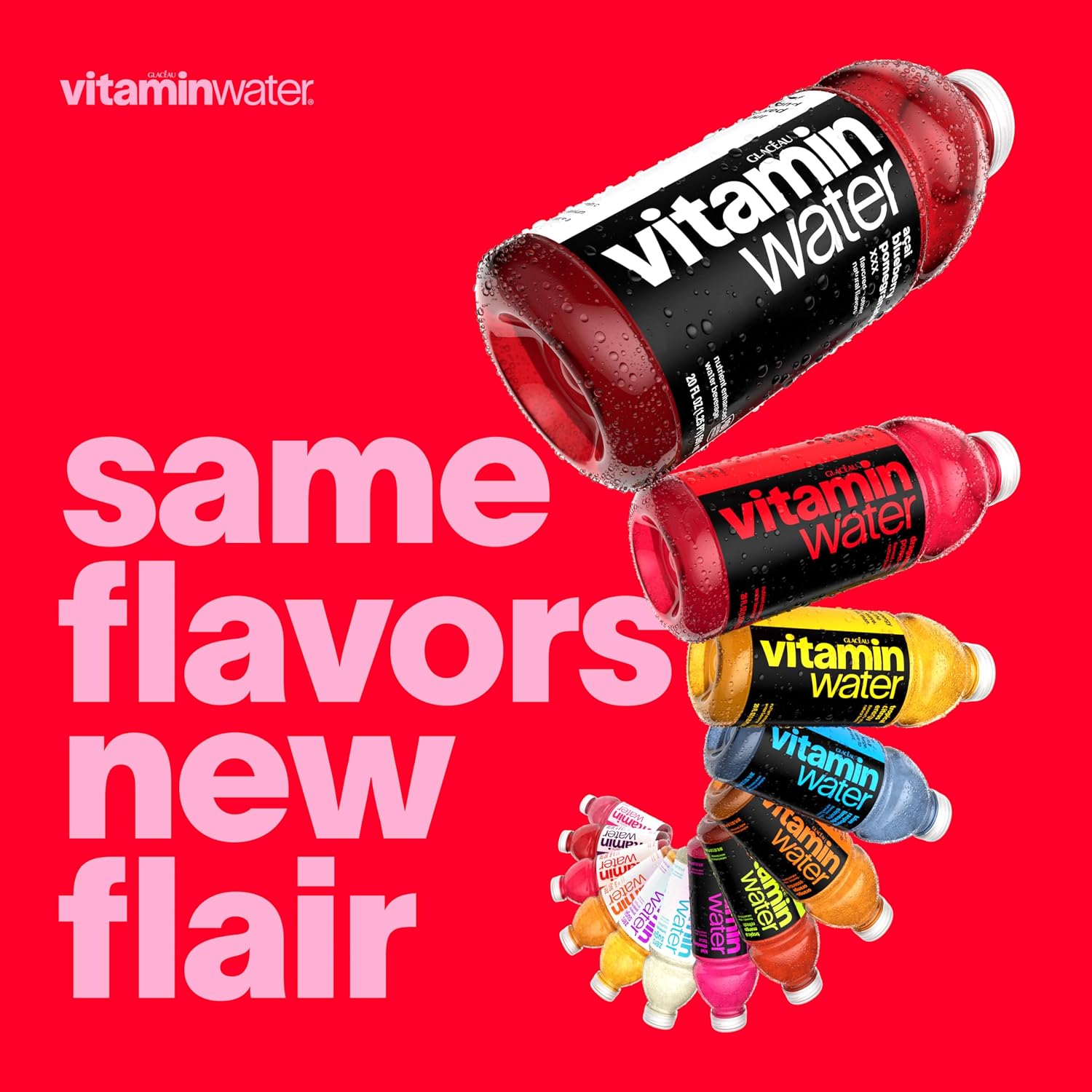 vitaminwater Power-C Dragonfruit Water Beverage, 16.9 fl oz, 6 pack | Bottled, nutrient-enhanced flavored water drink with 90 calories per bottle, antioxidants, and vitamins