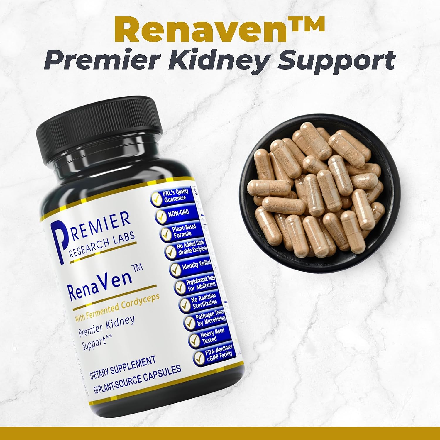 Premier Research Labs RenaVen - Kidney Support for Cleanse, Detox and Repair