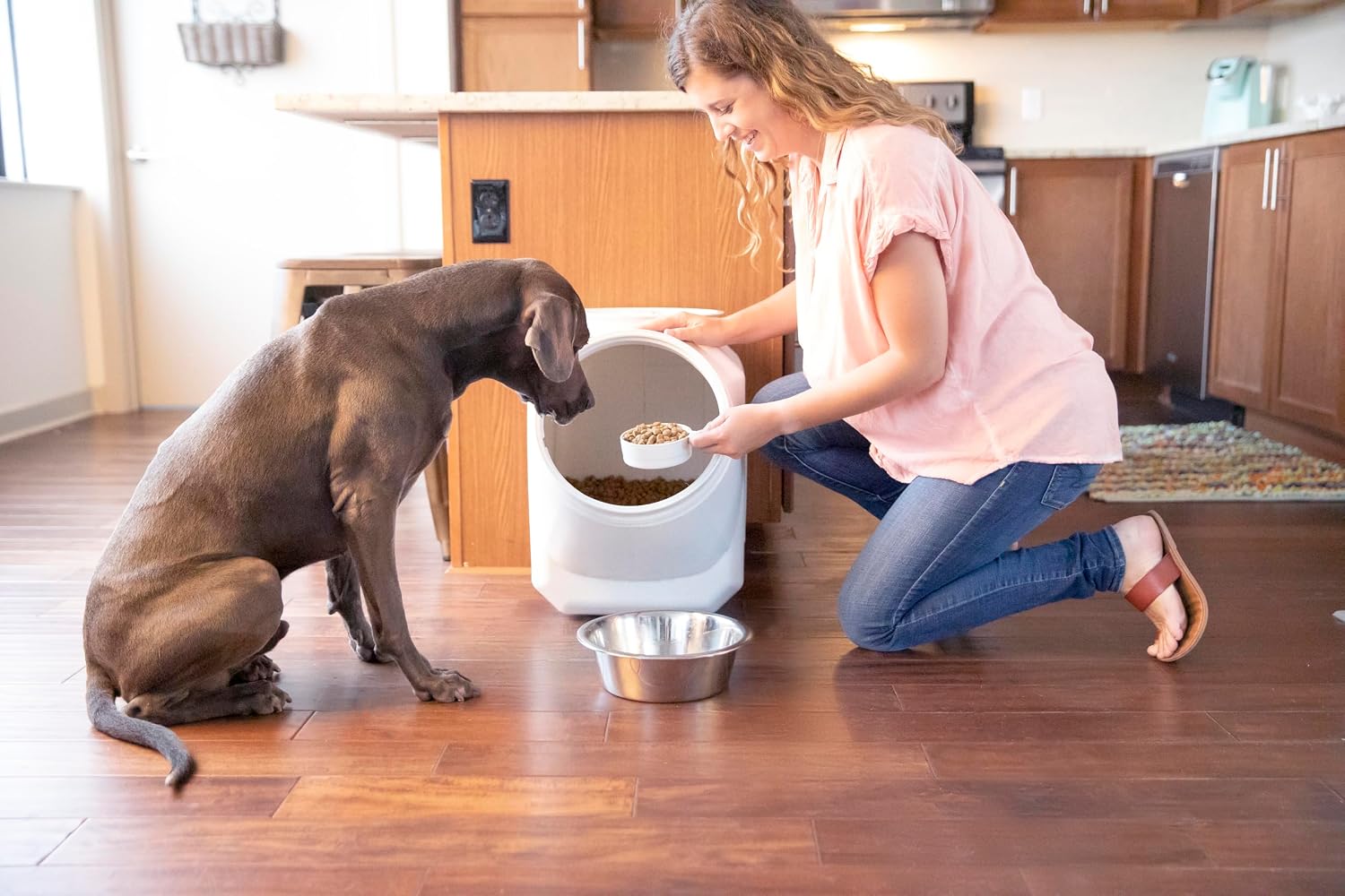 Gamma2 Vittles Vault Pet Food Storage Containers - Sealed Dog and Cat Food Storage Container, Fits up to 25lbs, Made in the USA - [12"L x 13.75"H] | Made in USA, 12 inch long by 13.75 inch tall, airtight lid keeps kibble fresh and pests out, a durable pa…