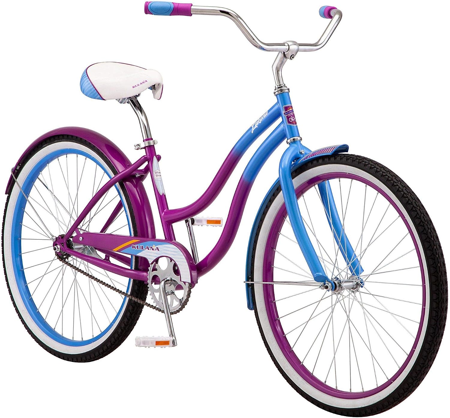 Kulana Lakona Shore, Tide or Wave Cruiser Bike, 20, 24 or 26 Inch Bike for Adults and Youth, 7 or Single Speed Beach Cruiser Bicycle