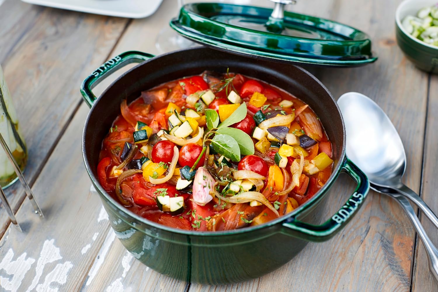 Staub Cast Iron 5.5-qt Round Cocotte - Grenadine, Made in France