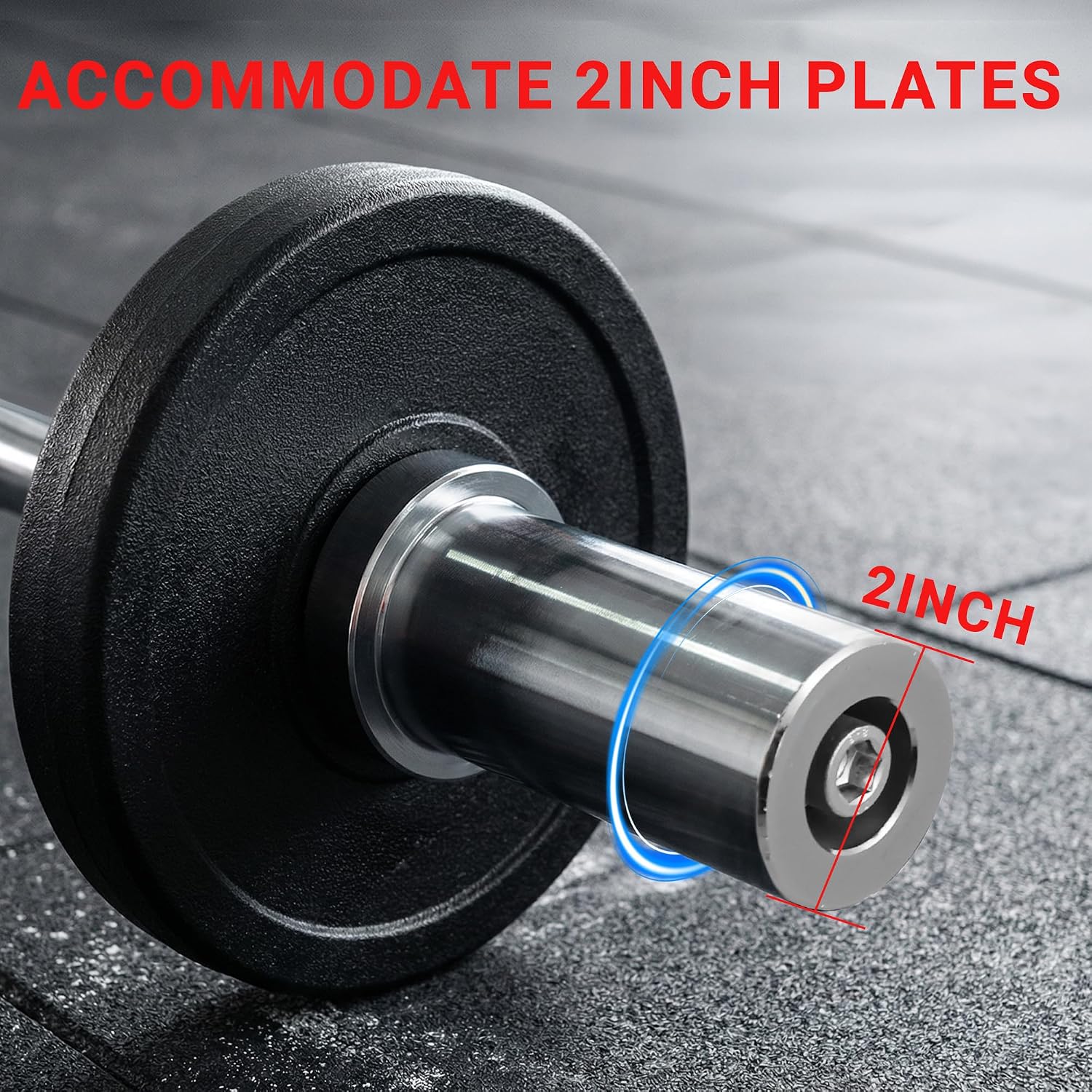 Everyday Essentials Olympic Super Curl Barbell Curl Bar, 48 inch (350 lb Weight Capacity)
