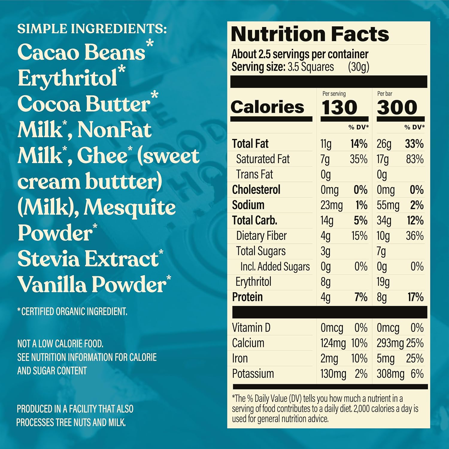 THE GOOD CHOCOLATE – Dark Chocolate Bars with Zero Sugar & Lower Net Carbs – Keto Chocolate Bar with Lower Calories, All Natural and Non-GMO Keto Snacks, 2.5 oz (6 Bars Value Pack)