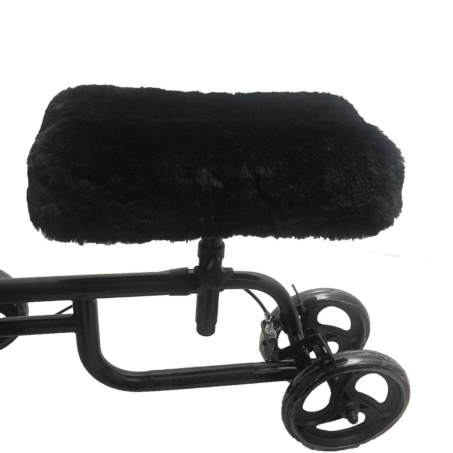 Knee Walker Pad Cover-Real Genuine Merino Sheepskin high Comfort Ability Cushion for Knee Scooter Accessory Leg Cart Improves Comfort During Injury