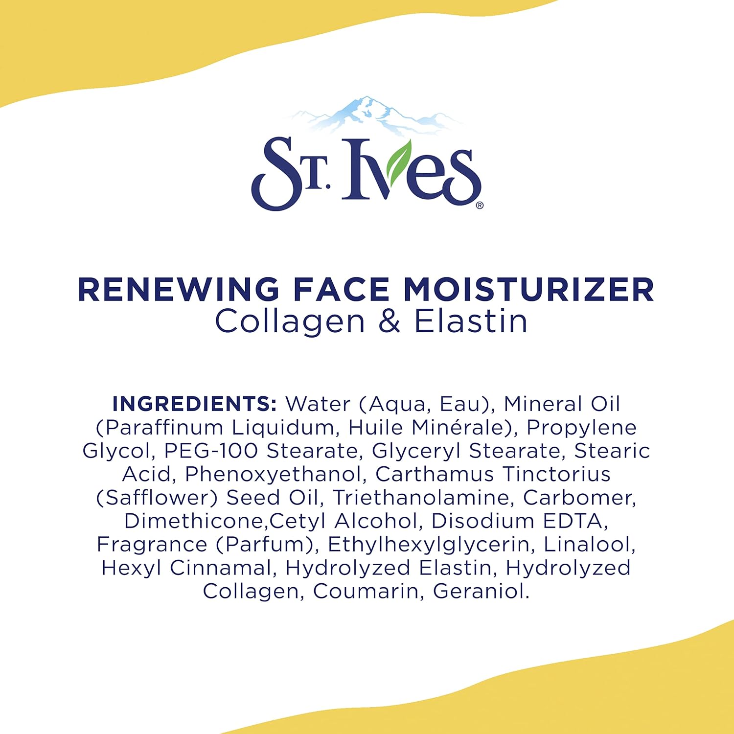 St. Ives Collagen Elastin Face Moisturizer for Dry Skin, Paraben free and Non Comedogenic, 10 oz