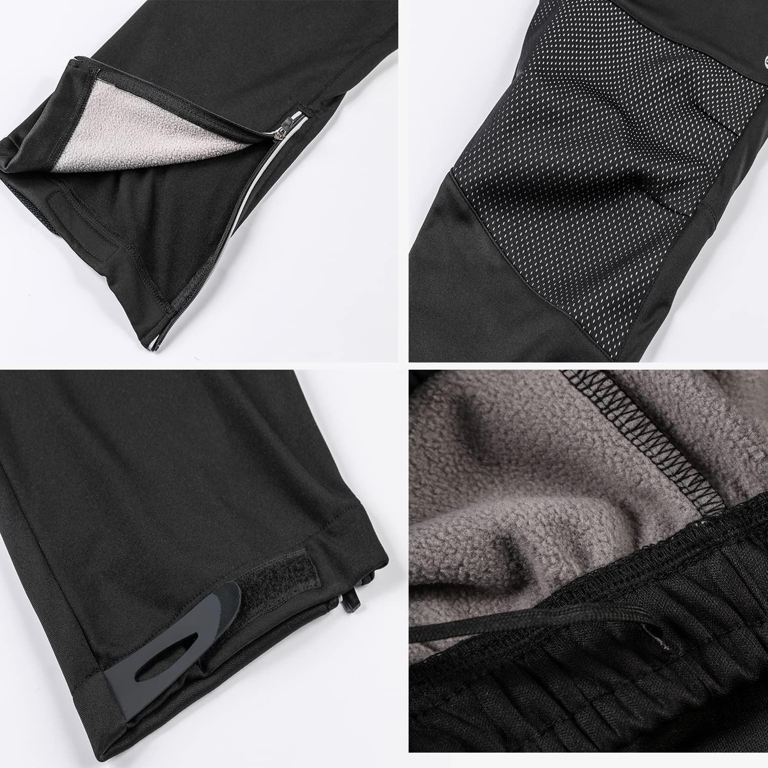 Mens Cycling Suit Windproof Winter Thermal Fleece Sportswear Clothing Set Riding Jersey Jacket & 3D Padded Pants Trousers
