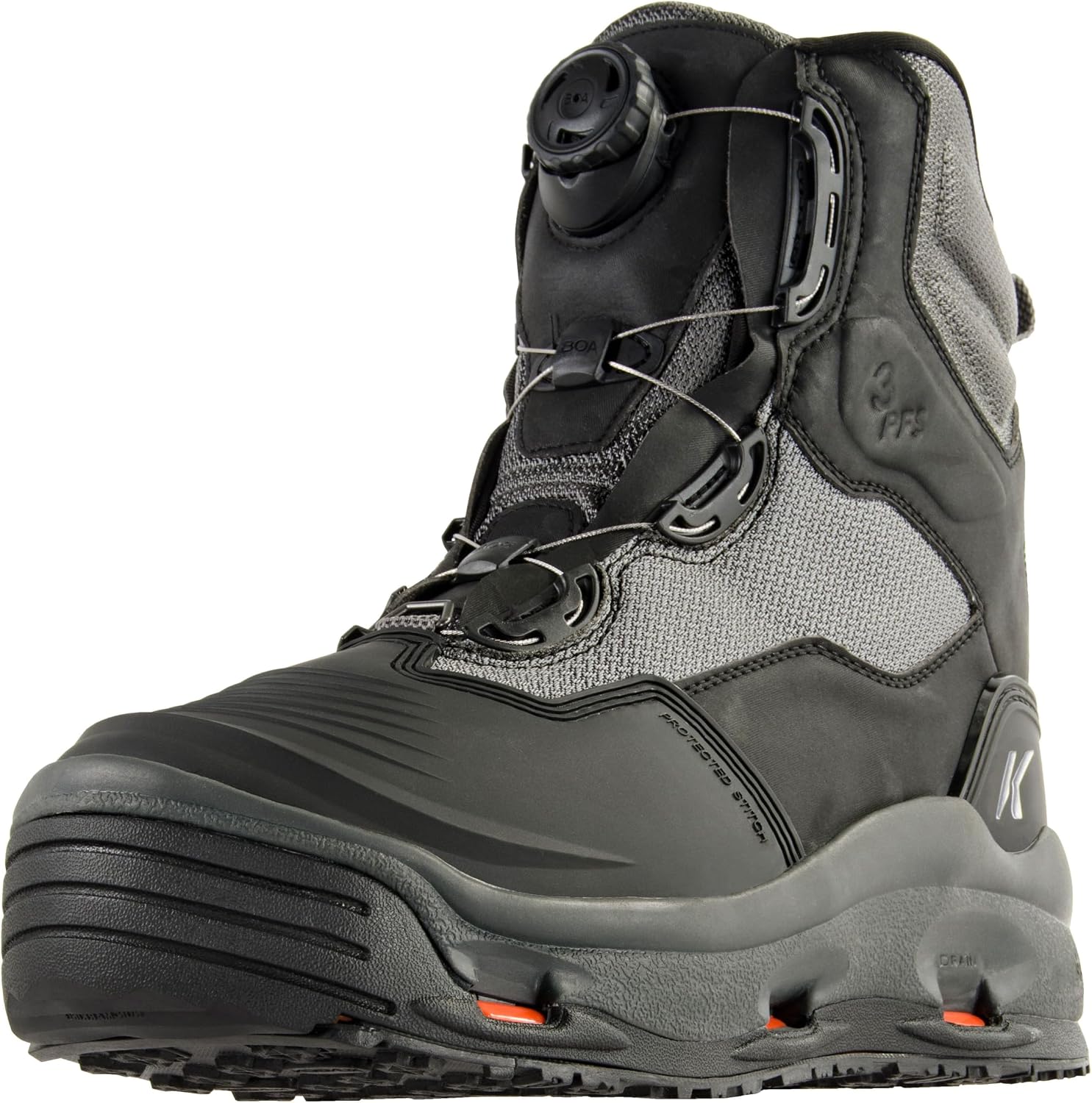Korkers Men's Darkhorse Fishing / Wading Boot, Includes Interchangeable Felt & Kling-On Soles
