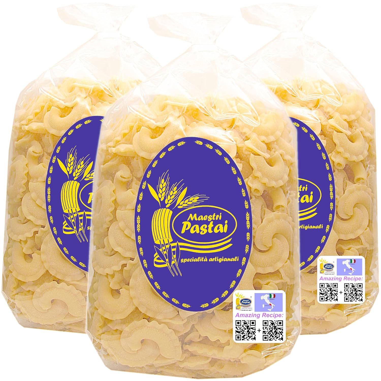 Maestri Pastai, Gourmet Creste Di Gallo "Rooster Crest" Italian Pasta (Special "Series 42")