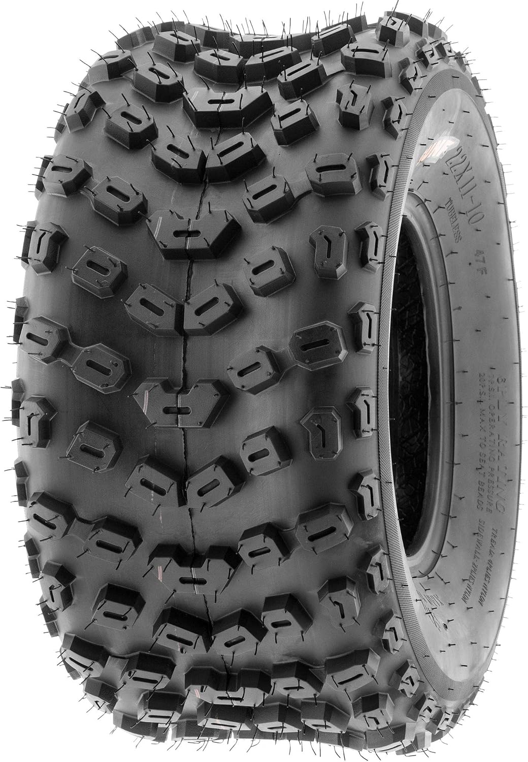 SunF 22x11-10 ATV UTV Tire 22x11x10 Dimple Knobby 6 PR A005 - PAIR of 2