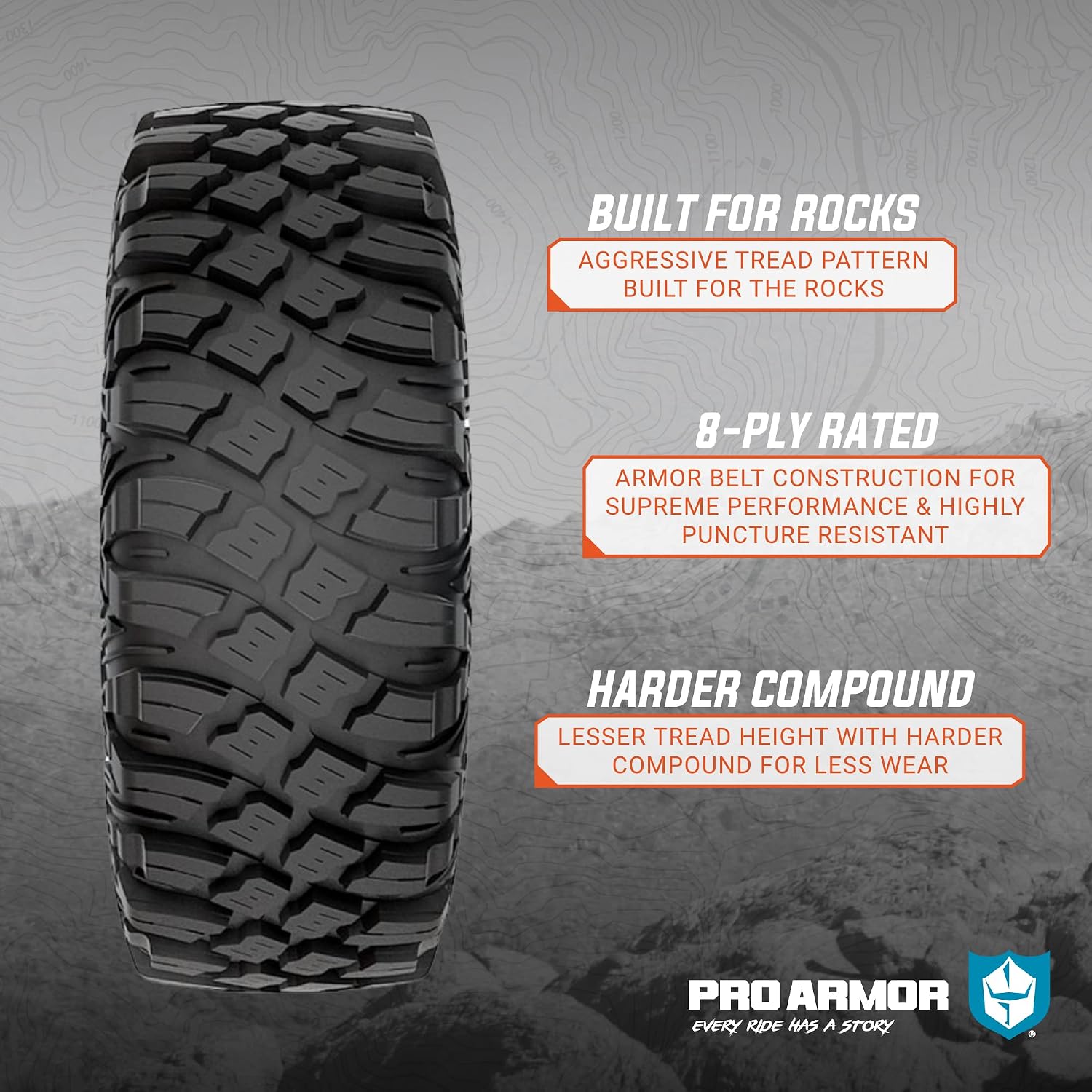 Pro Armor Crawler XG All-Terrain UTV Tire - 32x10R14