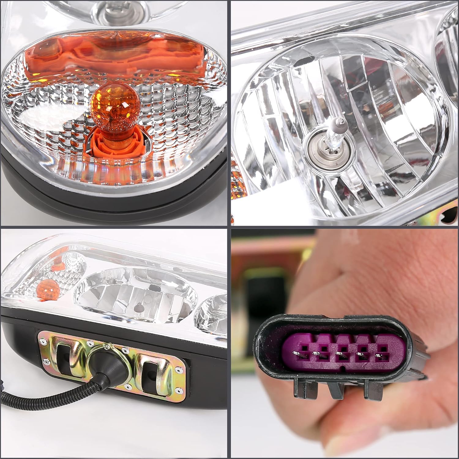 Universal Halogen Snow Plow Lights Kit for Boss Western Meyer