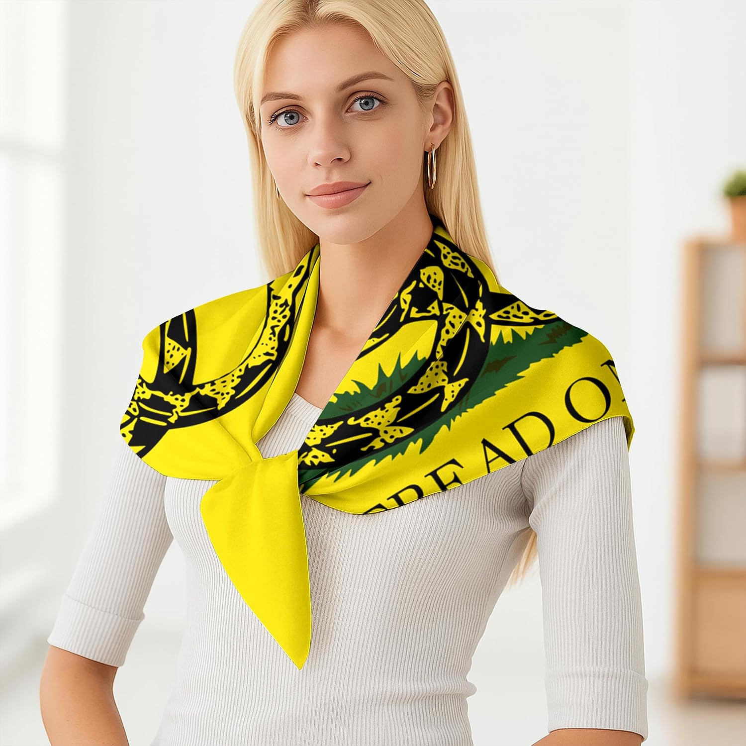 Fashion Bandana Women,Flag Silk Scarf,27.5x27.5 Large Square bandanas,Satin Hair for Sleeping,Travel,for Gift
