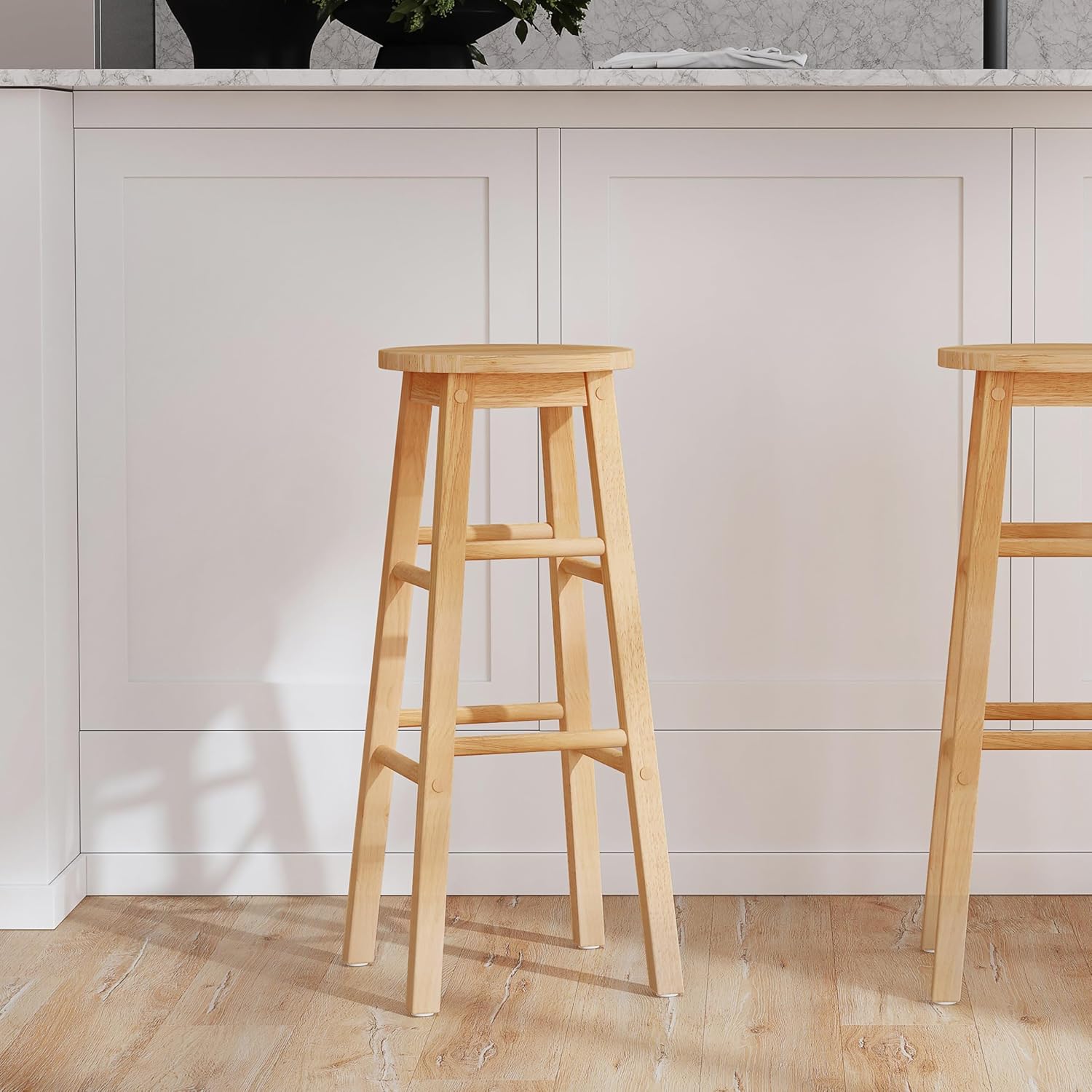 Linon 29-Inch Barstool With Round Seat