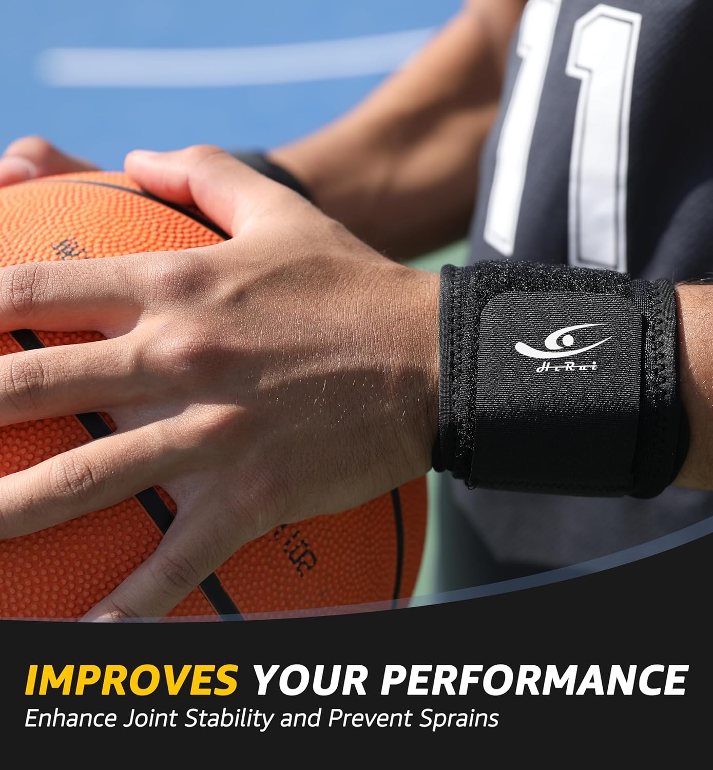 Wrist Compression Strap Wrist Brace Wrist Wraps for Fitness, Weight Lifting, Tendonitis, Carpal Tunnel Arthritis, Pain Relief