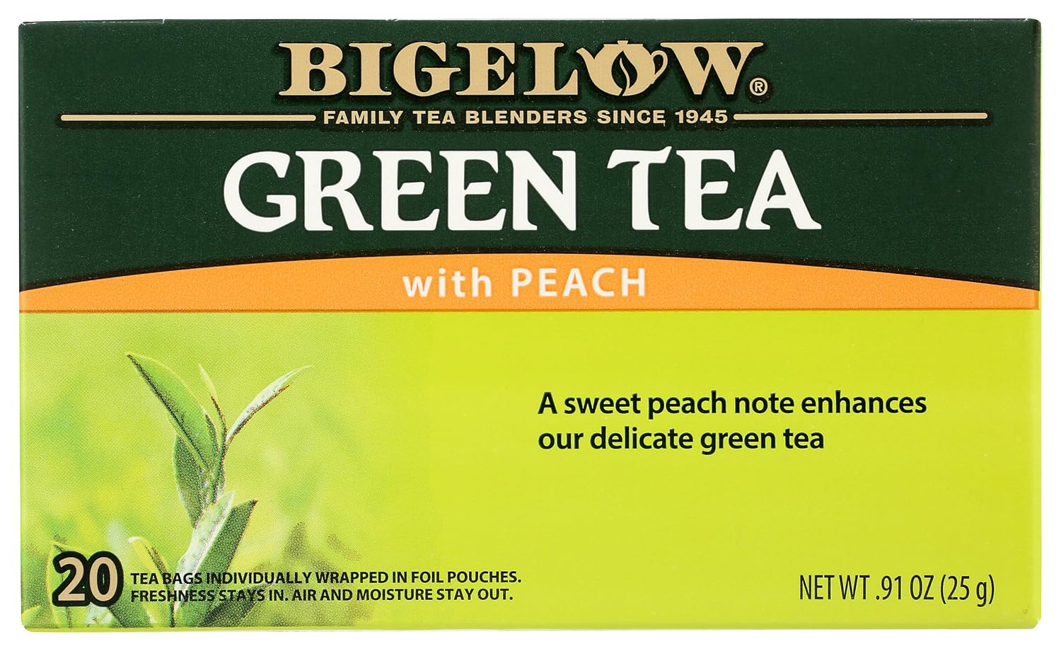 Bigelow Tea Classic Green Tea Bags, 40 Count (Pack of 6)