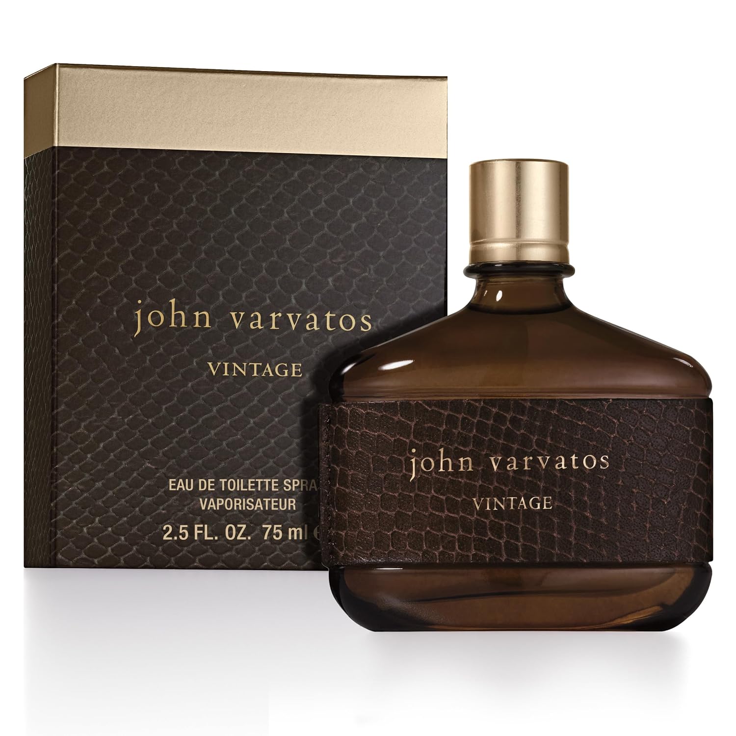 John Varvatos Men's Cologne, Vintage Eau de Toilette EDT Spray, Aromatic Chypre Scent with Notes of Quince Paste, Patchouli & Tobacco Leaf