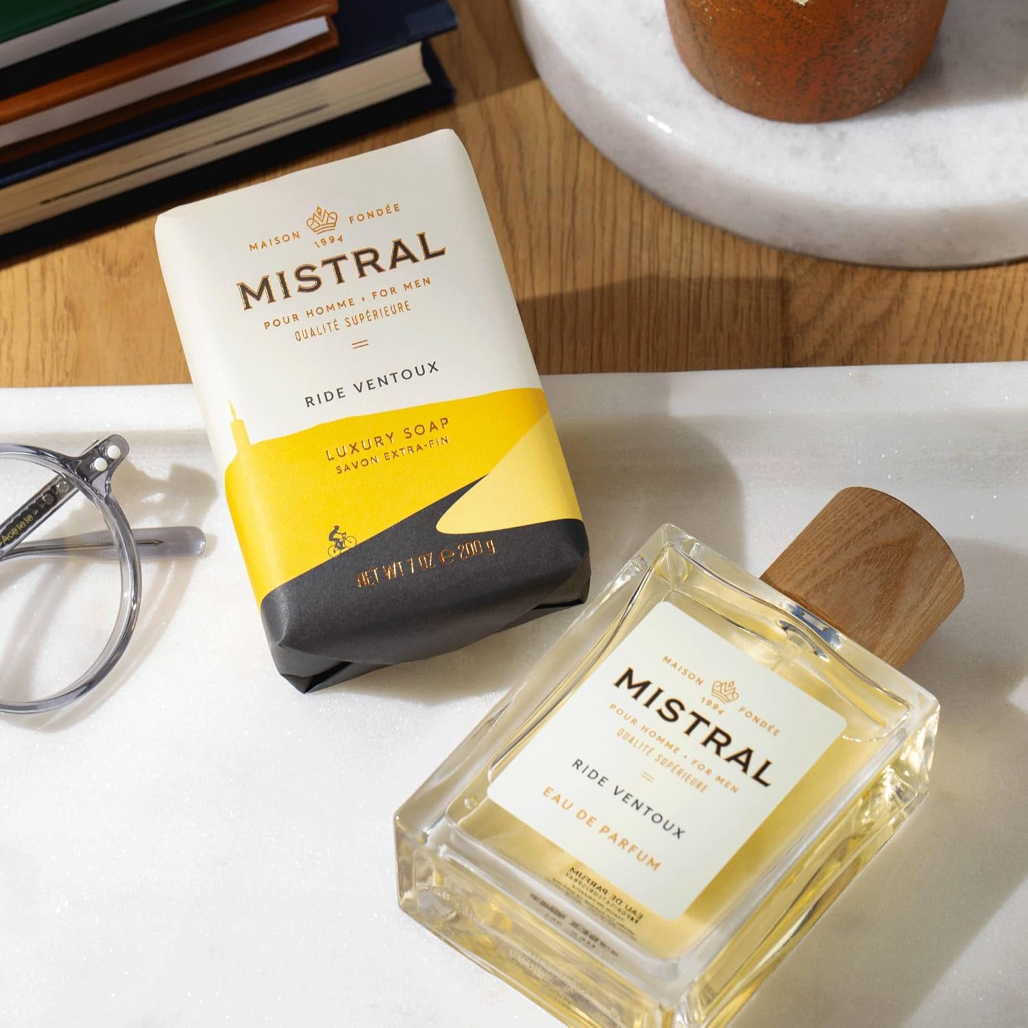 Mistral Bourbon Vanilla Eau de Parfum for Men, Men's Cologne, 3.4 Oz | Warm & Sweet Masculine Scent with Vanilla, Patchouli & Sandalwood, Cruelty-Free, Long-Lasting Perfume, Made in France