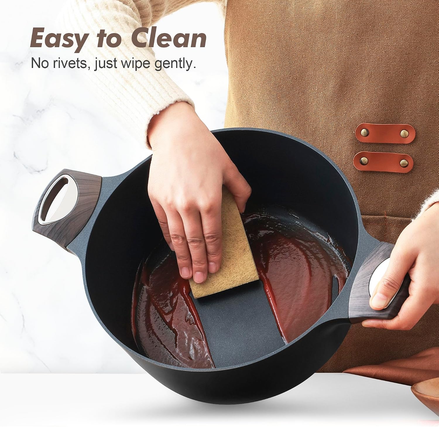 SENSARTE Ceramic Cookware Sets, Pots and Pans Set Non stick, Non toxic Healthy Induction Cookware, 26 Pcs Nonstick Kitchen Cooking Set, w/Frying Pans Set, Saucepans Set