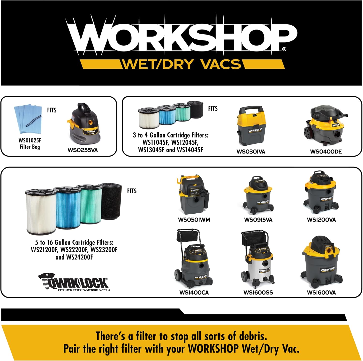 WORKSHOP Wet/Dry Vacs WS17802A 1-7/8-in. Crevice Tool Vacuum Attachment | Reaches into Tight Spaces and Crevices, For WORKSHOP Shop Vacuum Cleaners, Fits 1-7/8-inch Extension Wands and Hoses