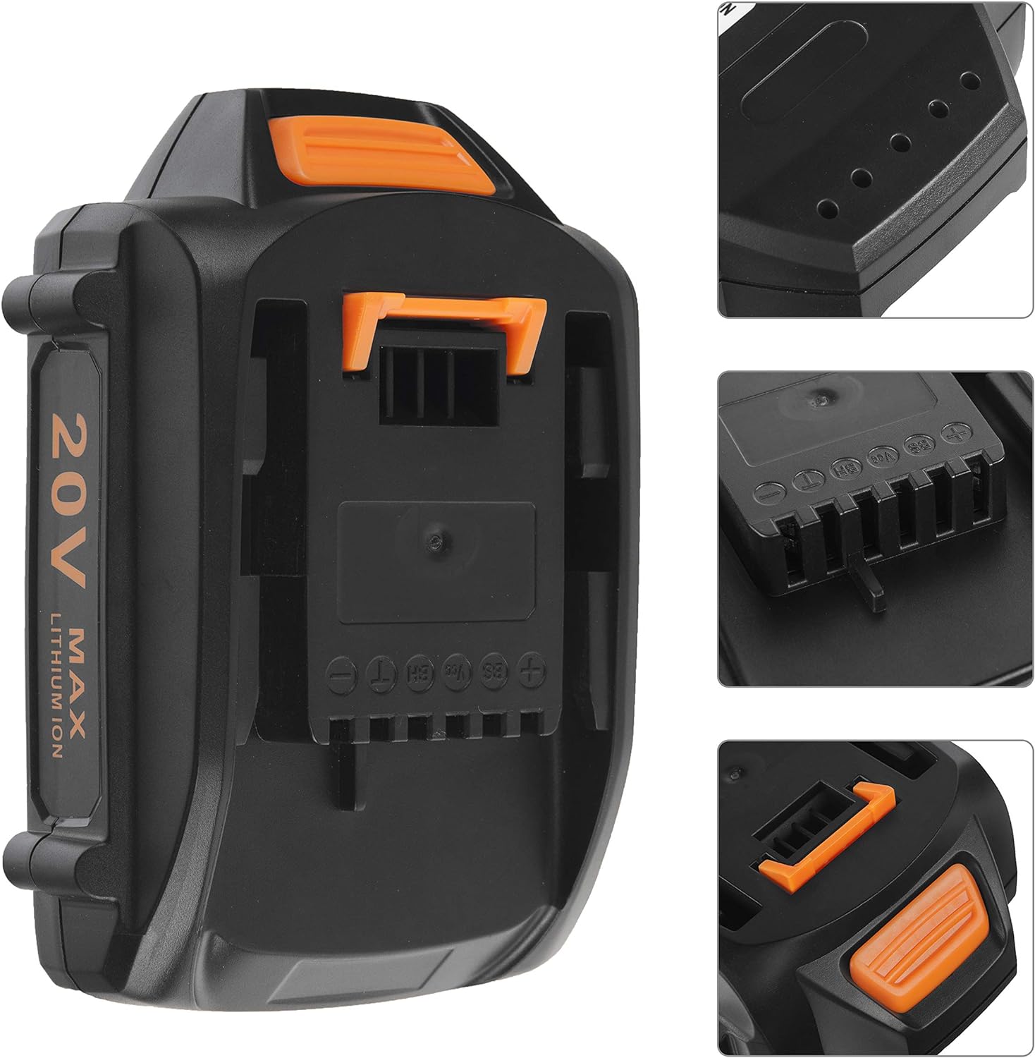 Replacement 20V Battery and Charger Starter Kit, WA3525 Lithium Battery and Charger WA3732 Compatible with Worx 20-Volt Cordless Power Tools