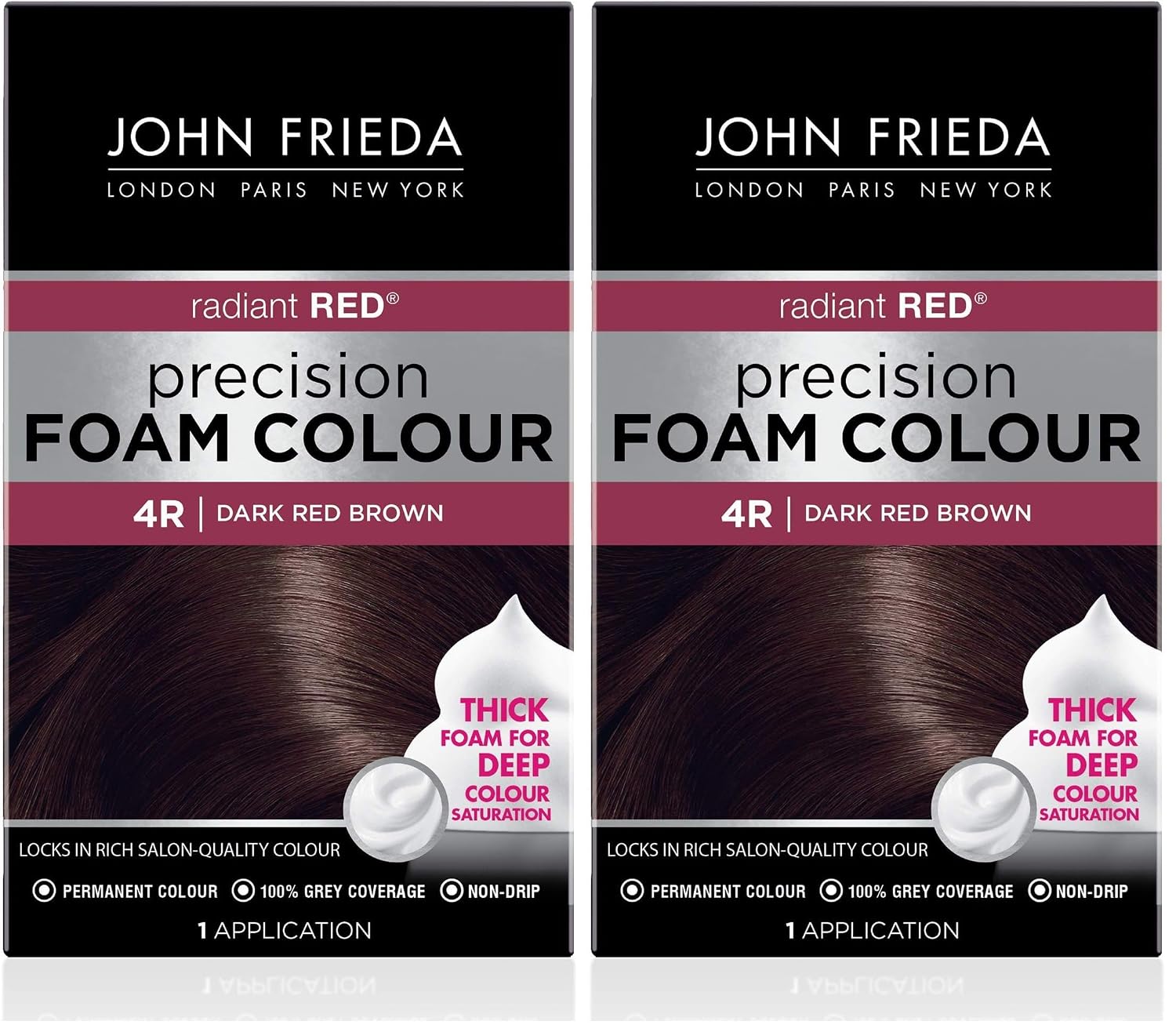 John Frieda Precision Foam Colour Light Natural Blonde 9N, 1 Application | Full Gray Coverage, Anti-Fade Color, Light Blonde Tone, Deep Saturation, Easy Foam Application