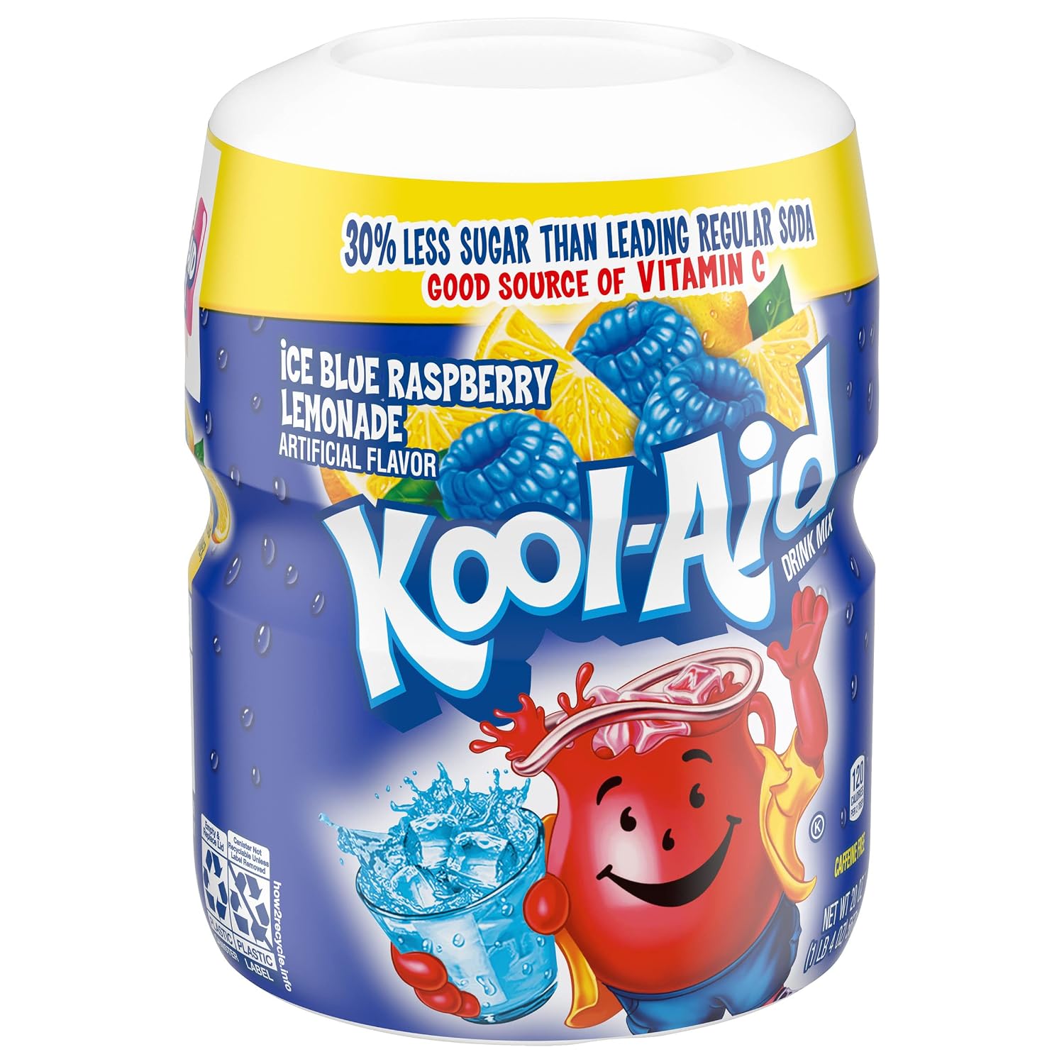 Kool-Aid Drink Mix, Tropical Punch, 19 oz | for Flavorful Hydration and Shareable Refreshment Good Source of Vitamin C, Caffeine Free Gluten Free