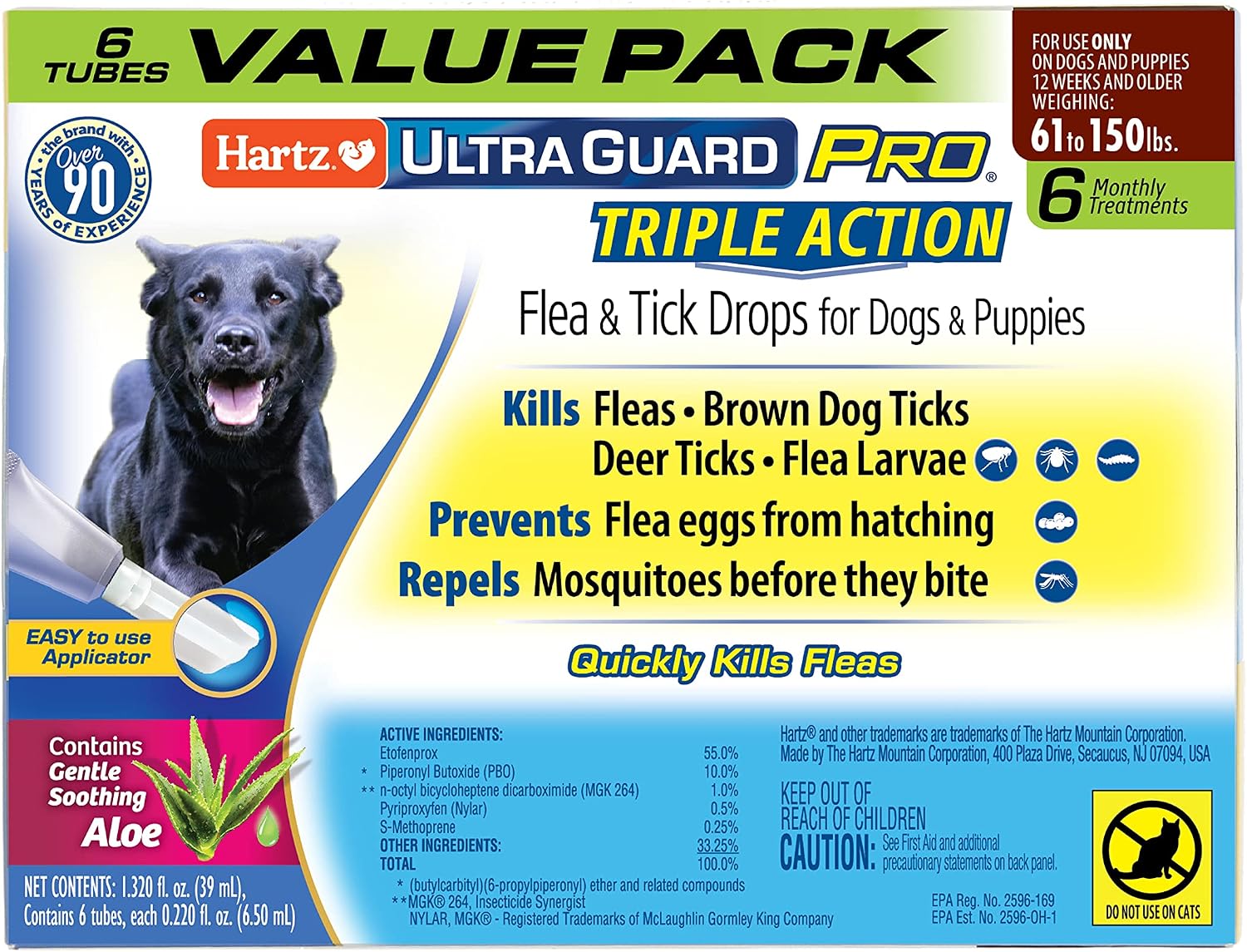 Hartz UltraGuard Pro Flea Tick Drops for Dogs 3160 lbs