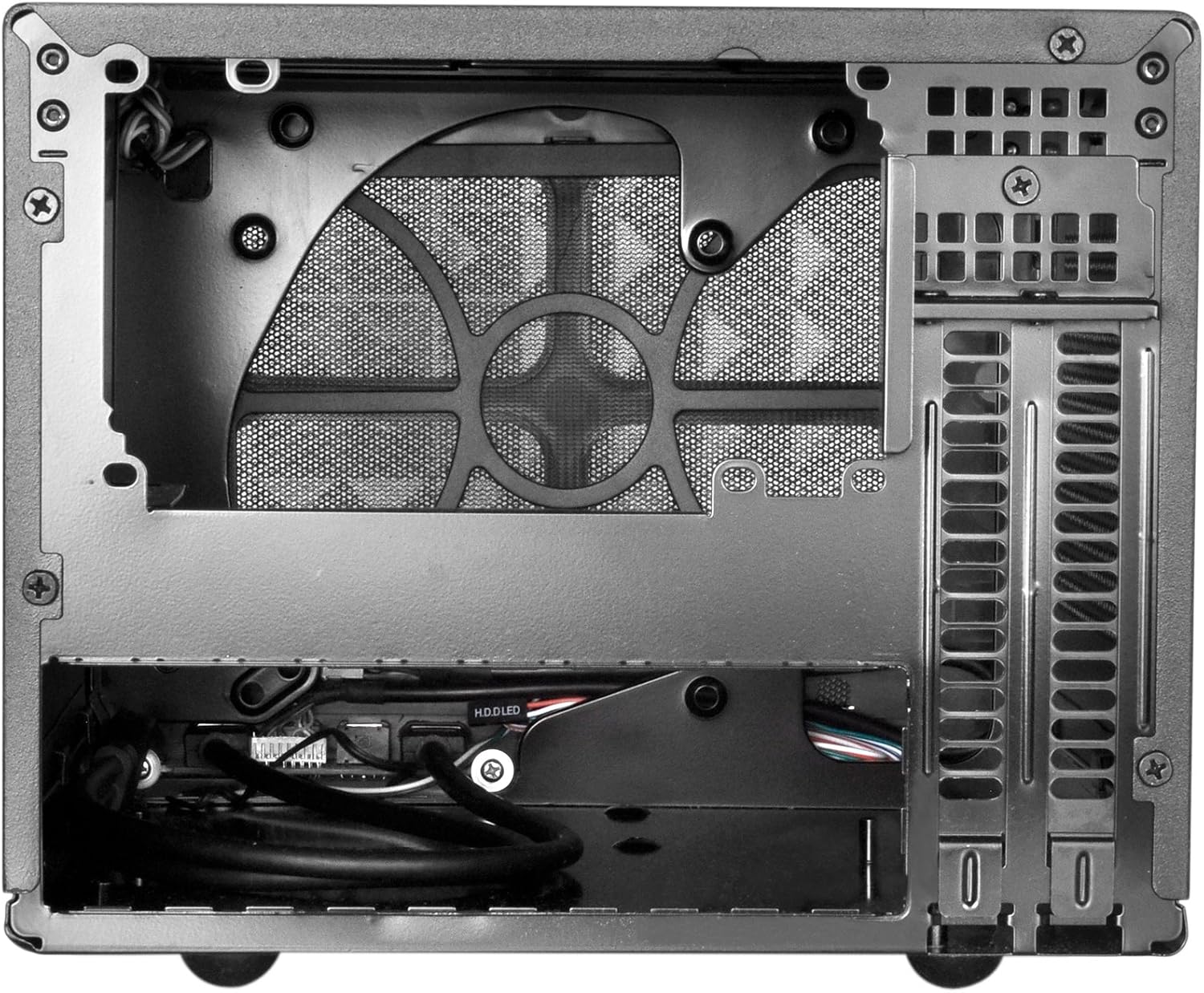 Silverstone Computer Case with Mesh Front Panel,Black (SG13B)