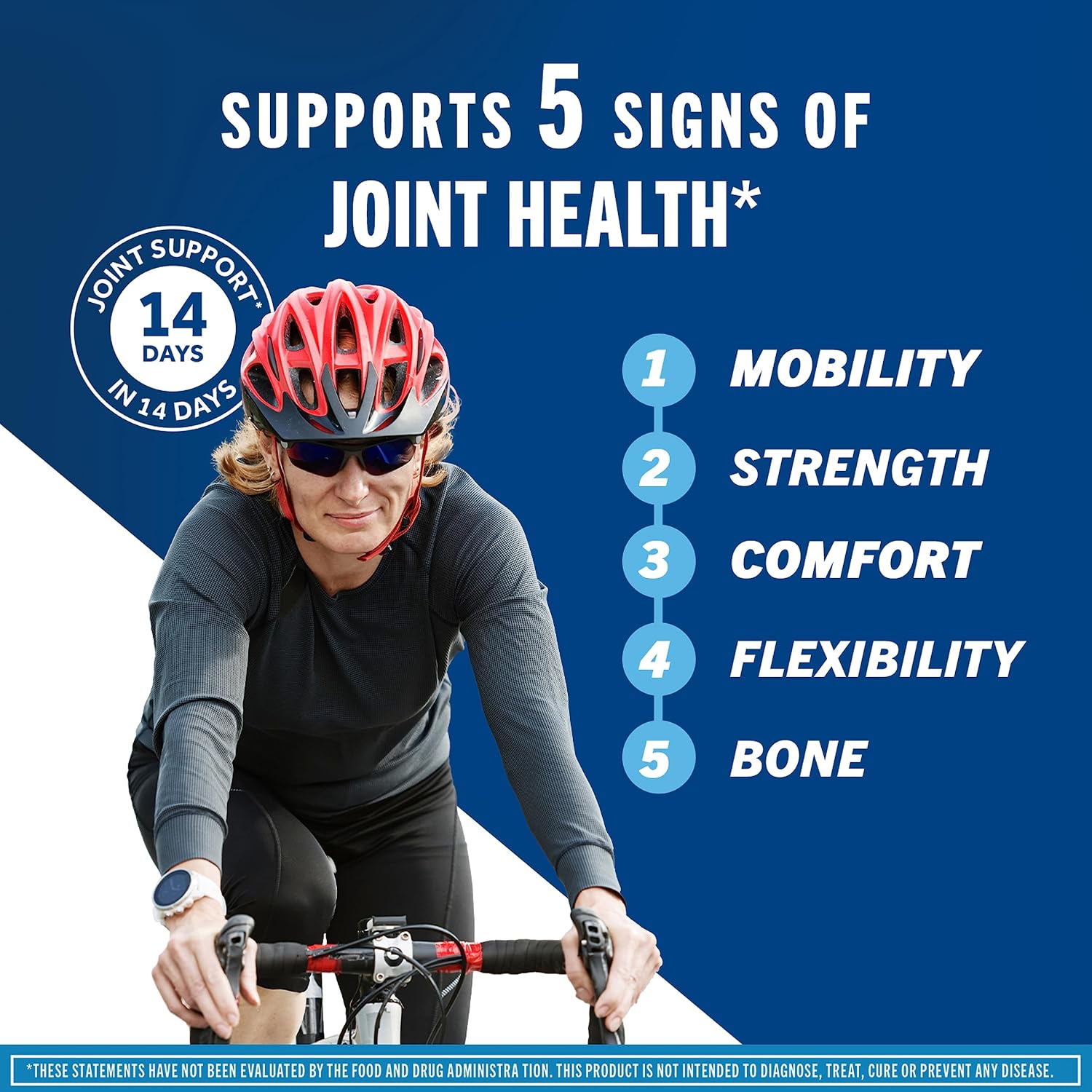 Move Free Advanced Glucosamine Chondroitin MSM + Vitamin D3-120 ct | Joint Support Supplement, Supports Mobility Comfort Strength Flexibility & Bone + Immune Health, 120 tablets (40 Servings)