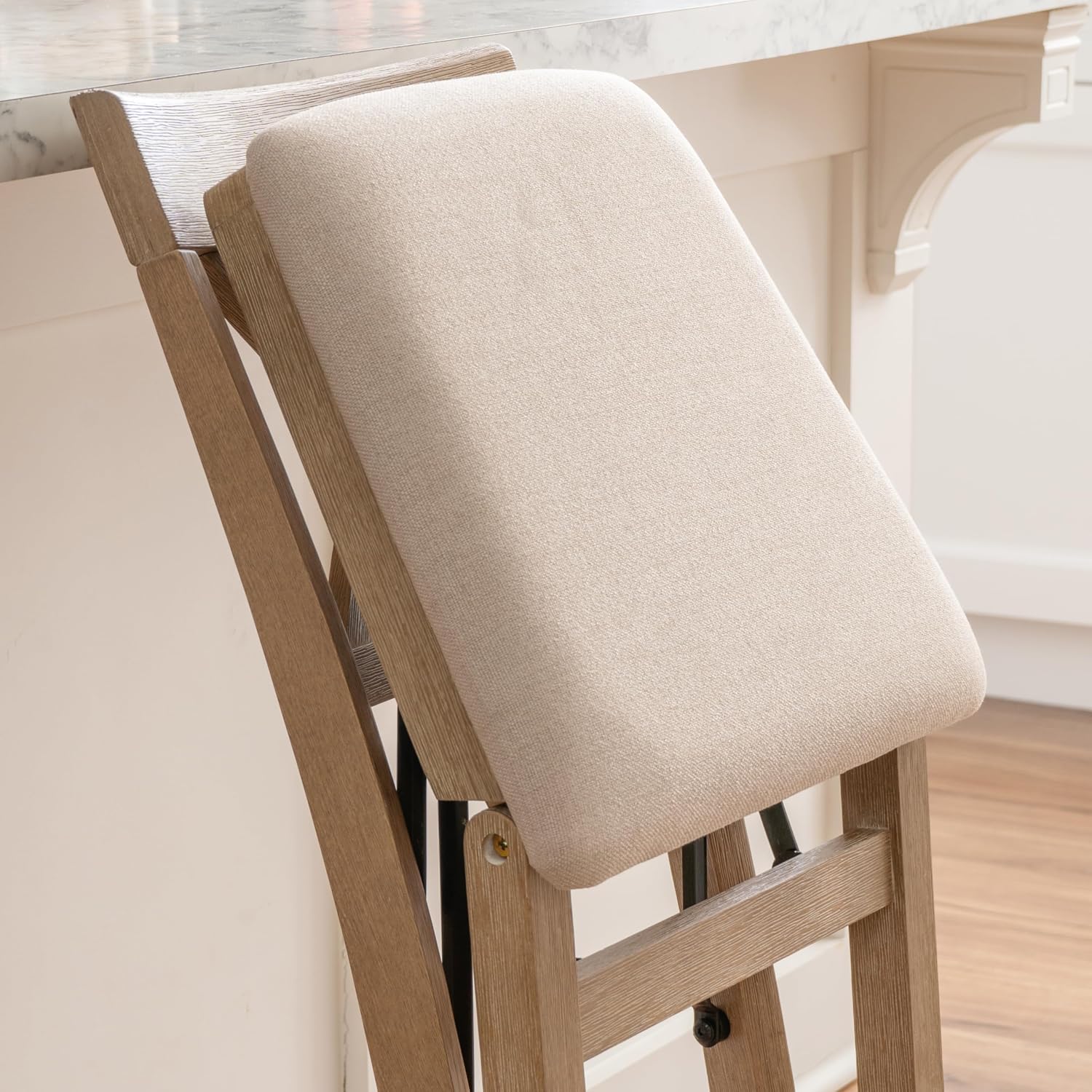 Linon Triena X Back Folding Counter Stool, Brown