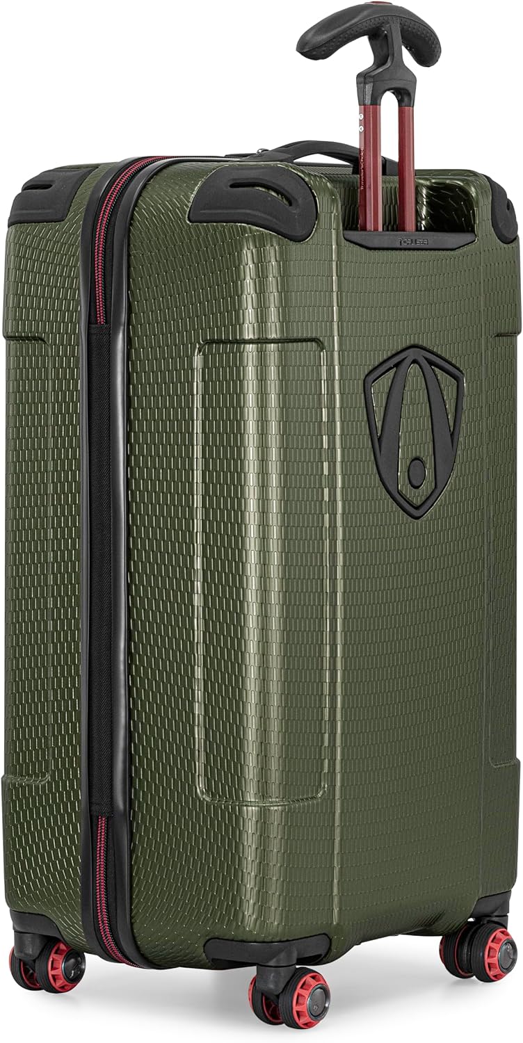 Traveler's Choice Maxporter II Polycarbonate Hardside Trunk with Spinner Wheels, Navy, 31-Inch Large Trunk