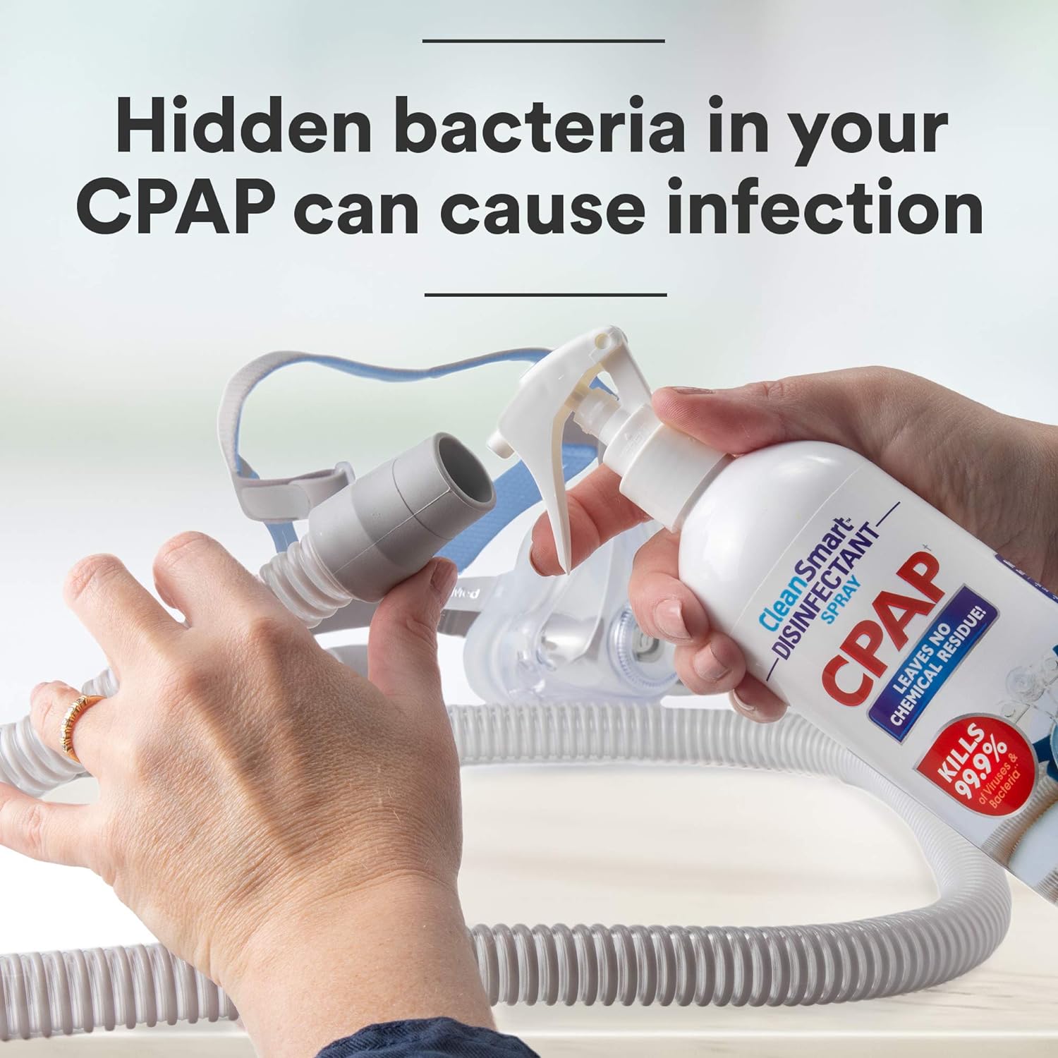 CleanSmart CPAP Disinfectant Spray for Face Mask and Hose