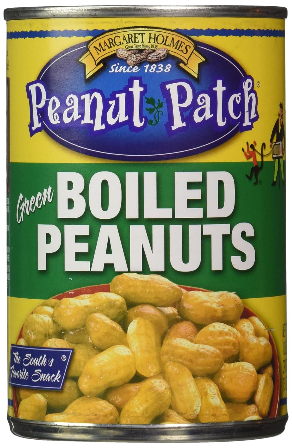 Margaret Holmes, Green Boiled Peanuts, 13.5oz Cans (Pack of 12)