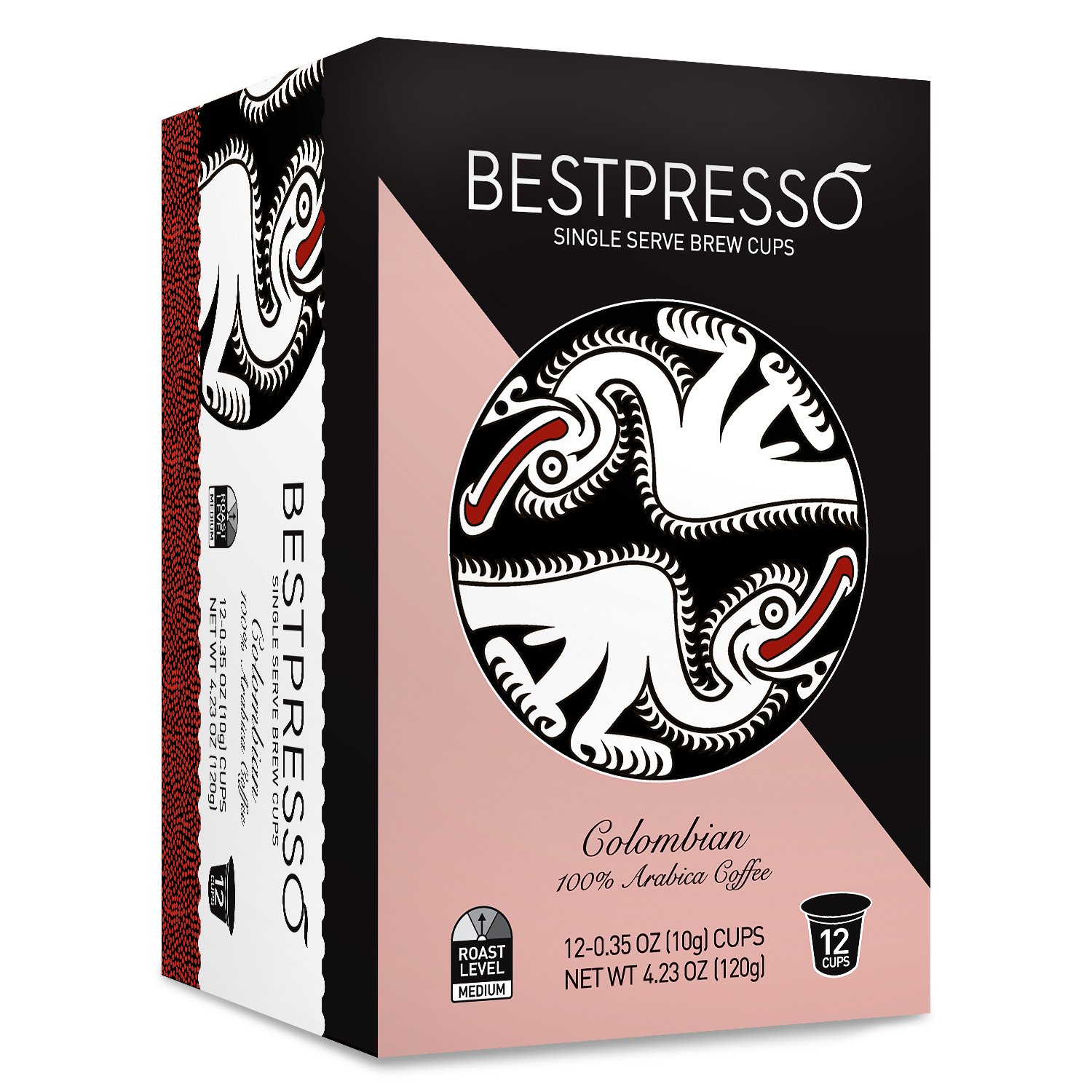 Bestpresso Coffee, Donut Shop Medium Roast Single Serve K-Cup Pods, 96 Count (Compatible With 2.0 Keurig Brewers) 8 Packs Of 12 Cups
