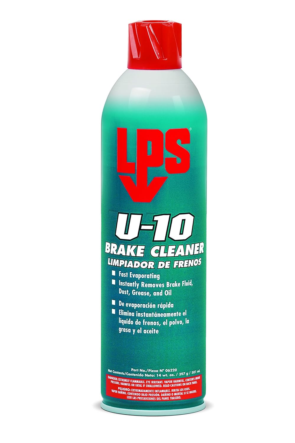LPS U-10 Brake Cleaner, 14 oz Aerosol (Pack of 12)