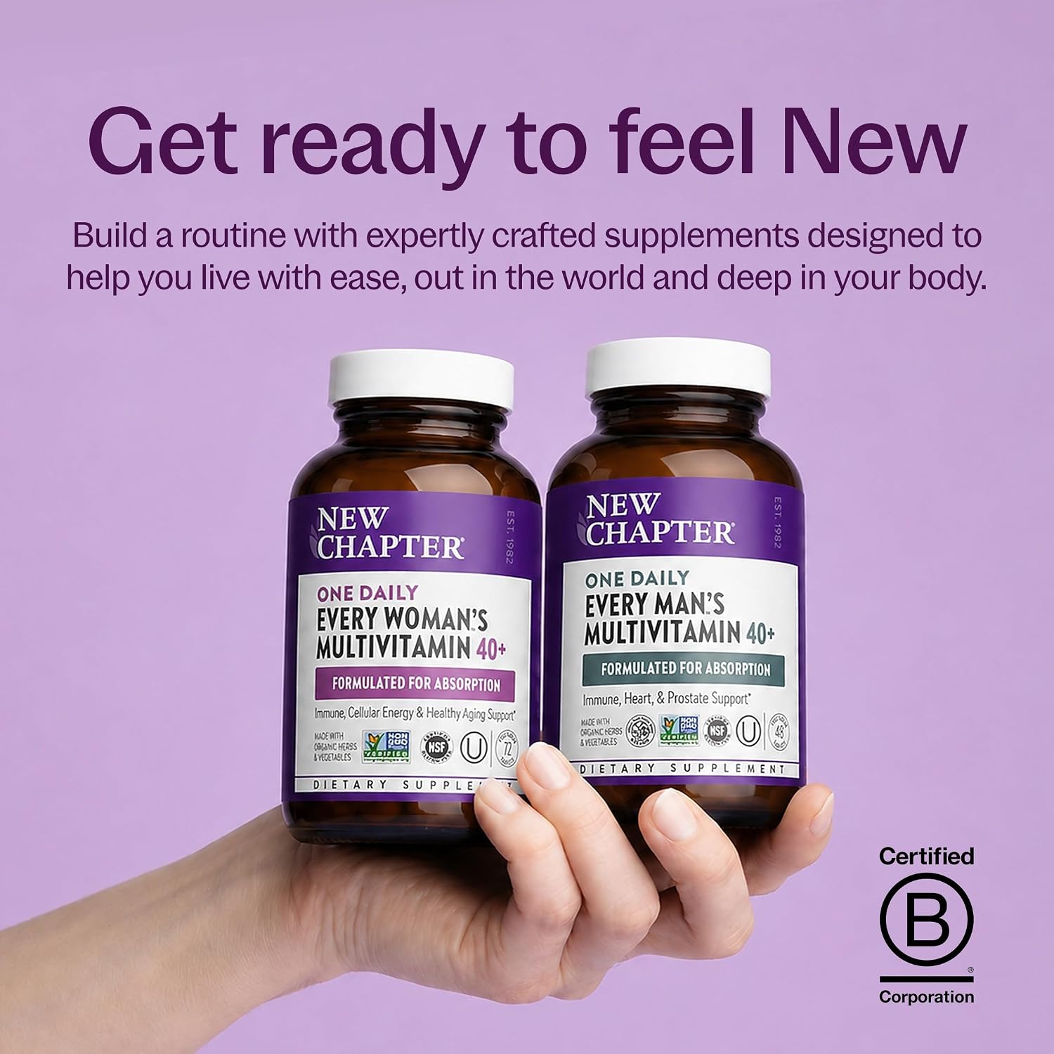 New Chapter Every Woman’s One Daily 40+ - Multivitamin for Women - Supports Immune, Bone, Hormone & Cellular Energy Health* - Non-GMO, Gluten Free, Dairy Free, Vegetarian & Kosher - 96 Tablets