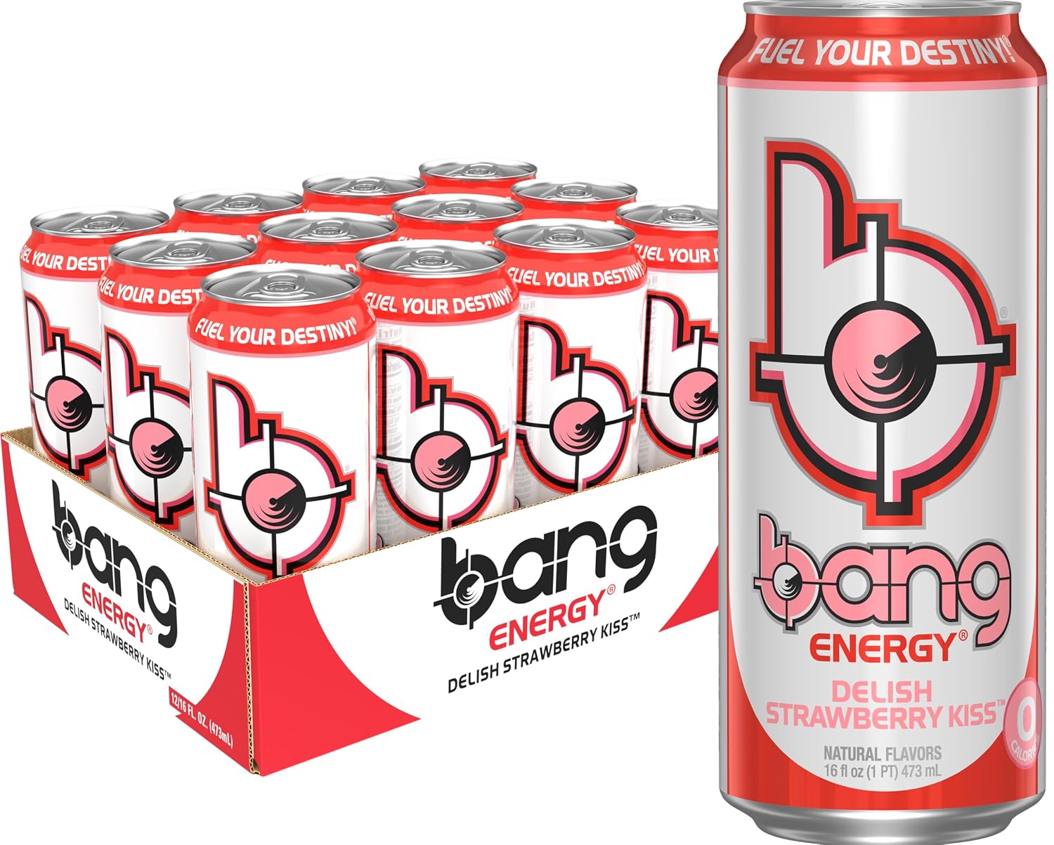 Bang Energy Blue Razz, Sugar-Free Energy Drink, 16-Ounce | Pack of 12