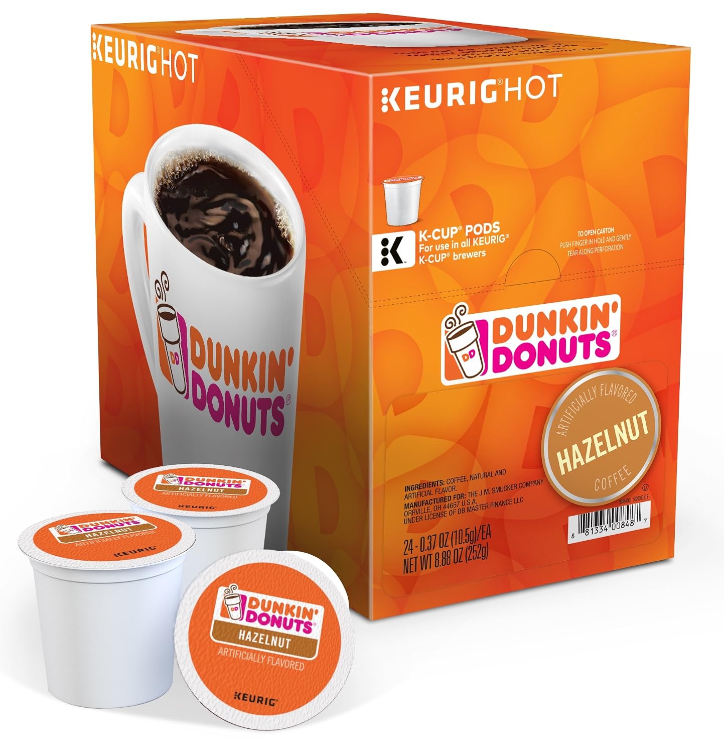 Dunkin Donuts Original Flavor Coffee K-Cups For Keurig K Cup Brewers (16 Count)