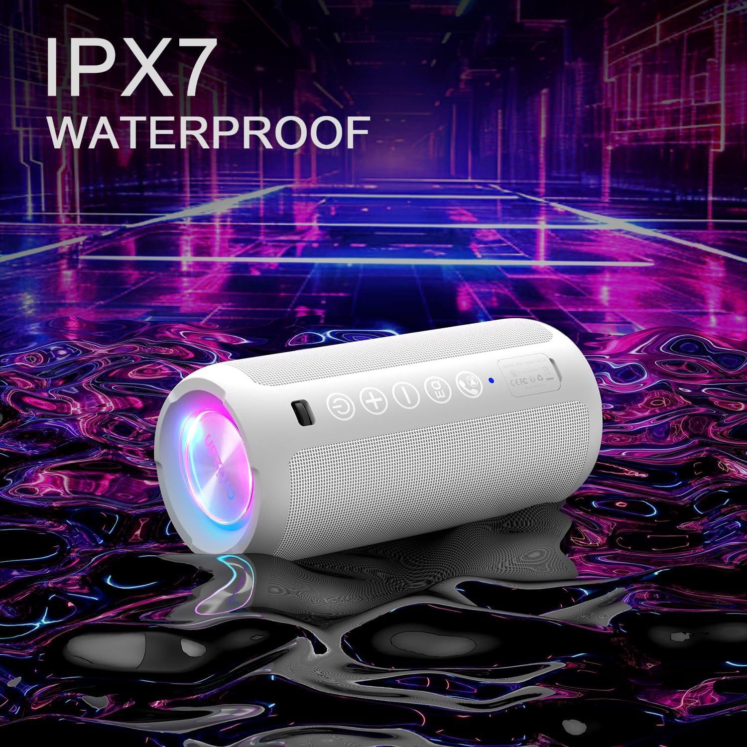 Ortizan X10 Portable Bluetooth Speaker (1st Gen), IPX7 Waterproof, Wireless