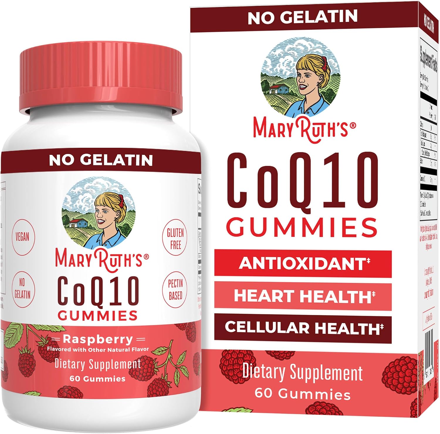 MaryRuth Organics CoQ10 Gummies | Coenzyme Q10 | Gummy Supplements for Heart Health & Cellular Health | Antioxidant | CoQ10 120 mg | Vegan | Non-GMO