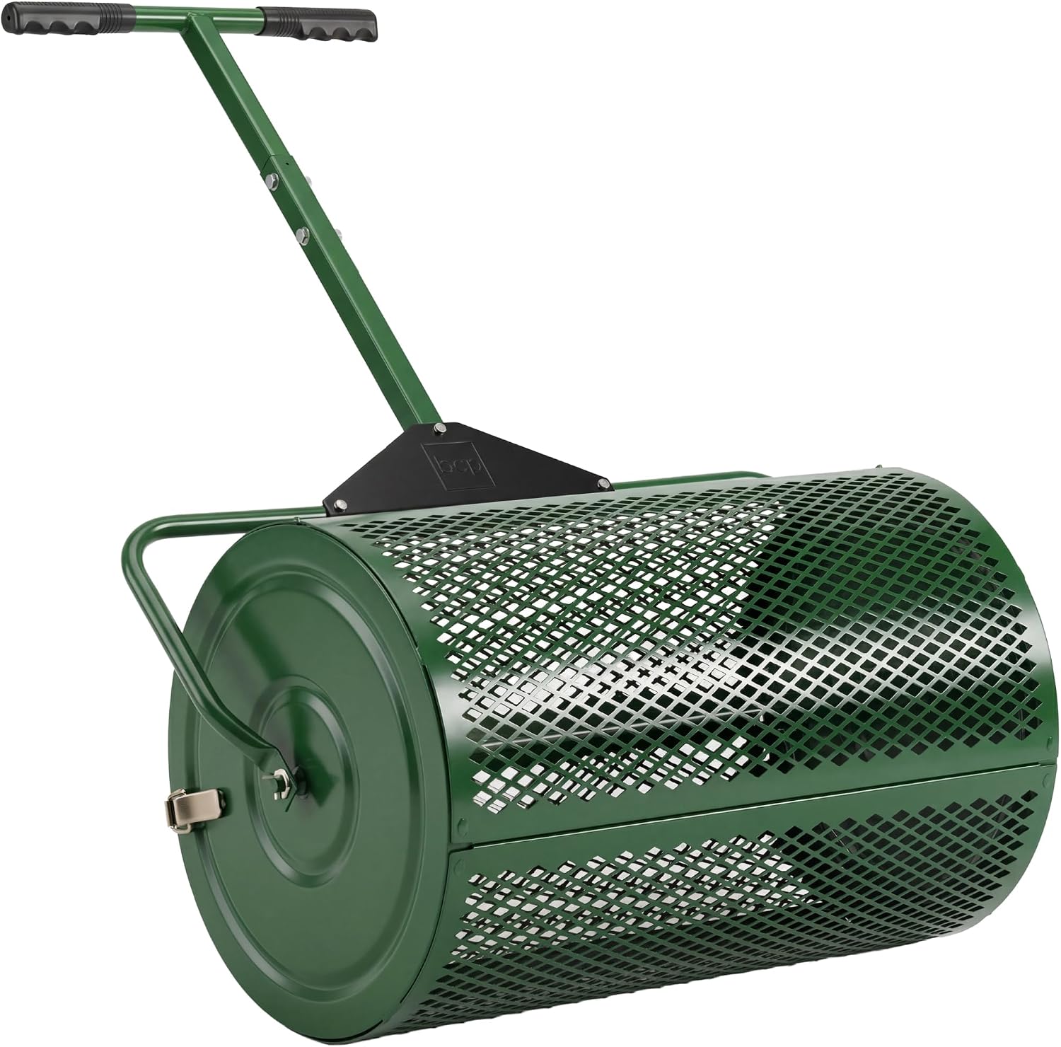 Best Choice Products Compost Spreader, 24-Inch Peat Moss Spreader, Heavy-Duty Steel Lawn & Soil Spreader for Topdressing, Sand, Manure & Mulch