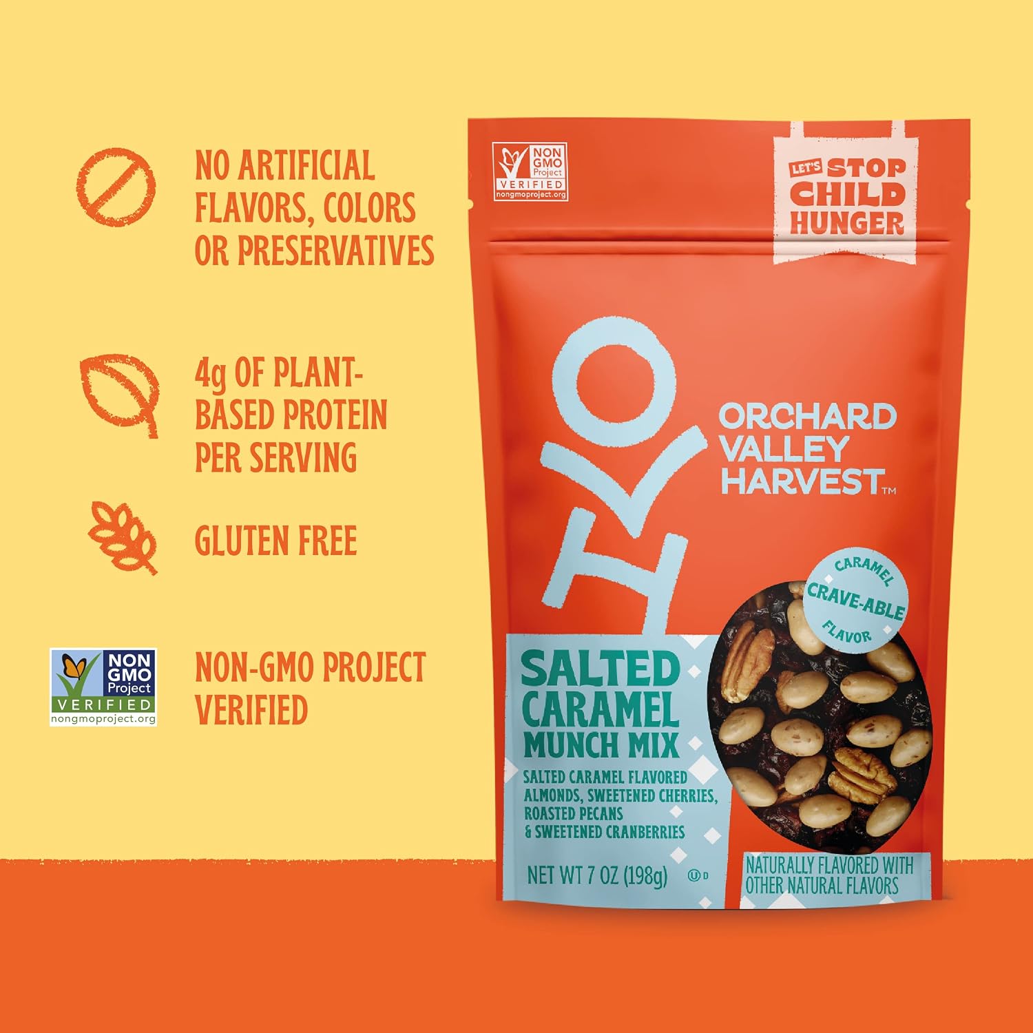 Orchard Valley Harvest Choc Nut Mix Multipack, 1 oz, Pack of 8 | Dark Chocolate Raisins, Almonds & Peanuts, Gluten Free, Stand Up Bag, Non-GMO, 4g Plant Protein, On-The-Go Snack