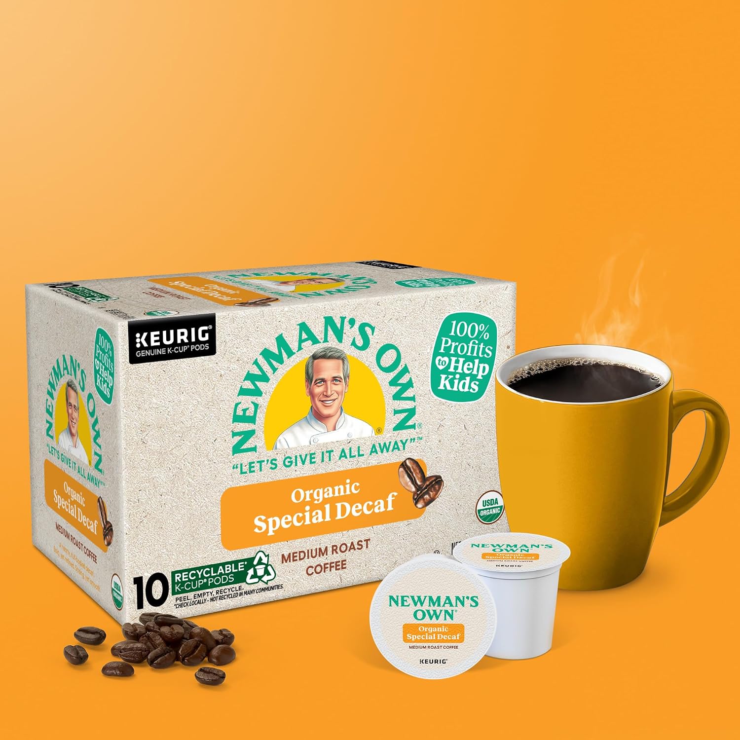 Newman's Own Organics Special Blend Keurig Single-Serve K-Cup Pods, Medium Roast Coffee, 96 Count